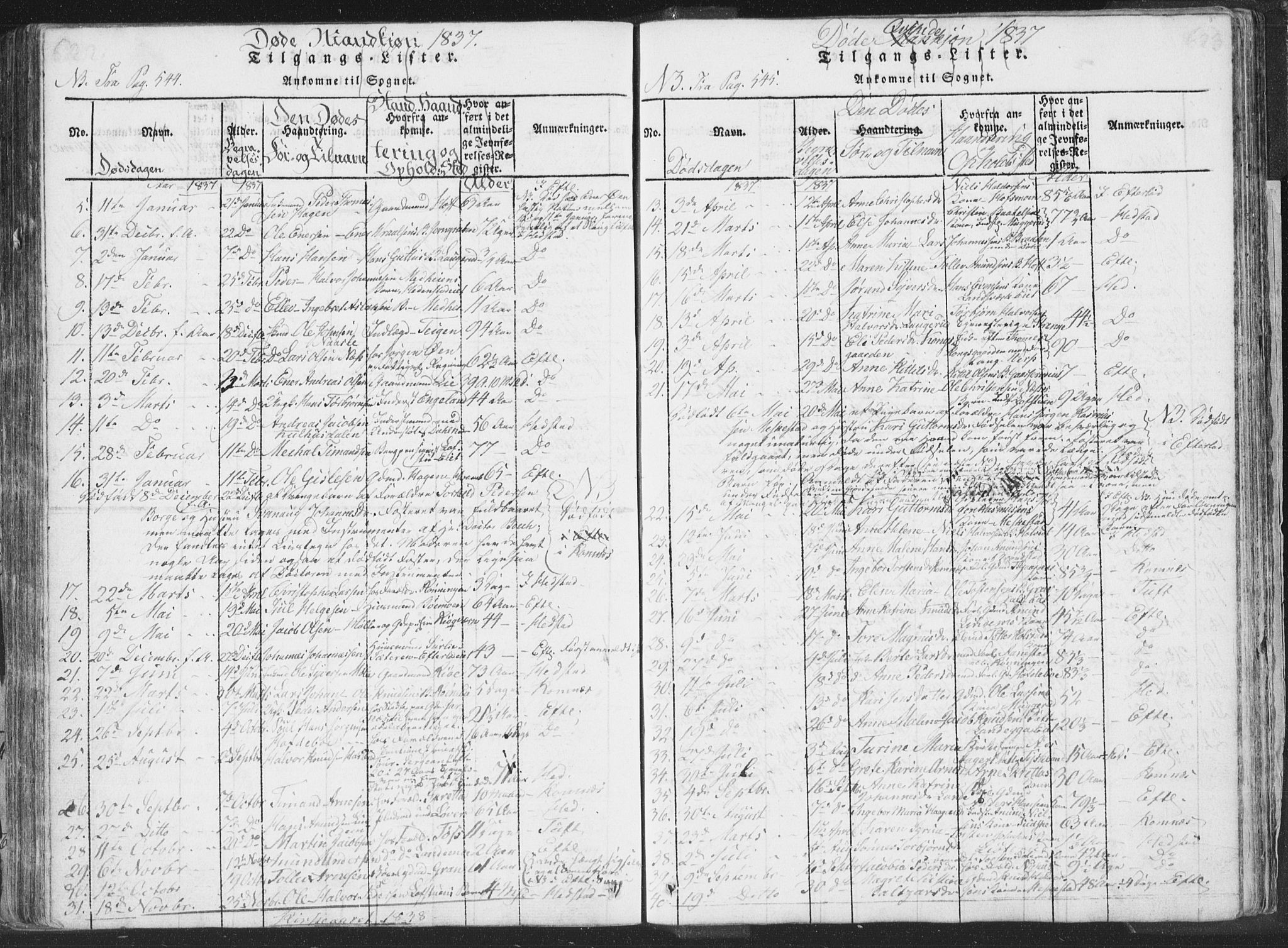 Sandsvær kirkebøker, SAKO/A-244/F/Fa/L0004: Parish register (official) no. I 4, 1817-1839, p. 622-623