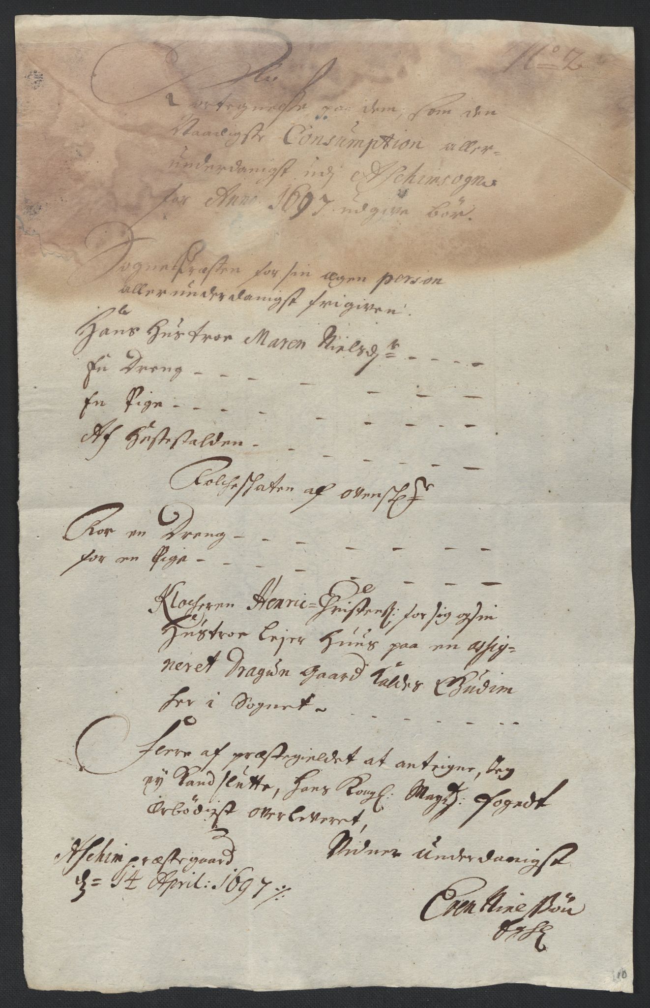 Rentekammeret inntil 1814, Reviderte regnskaper, Fogderegnskap, AV/RA-EA-4092/R07/L0287: Fogderegnskap Rakkestad, Heggen og Frøland, 1697, p. 245