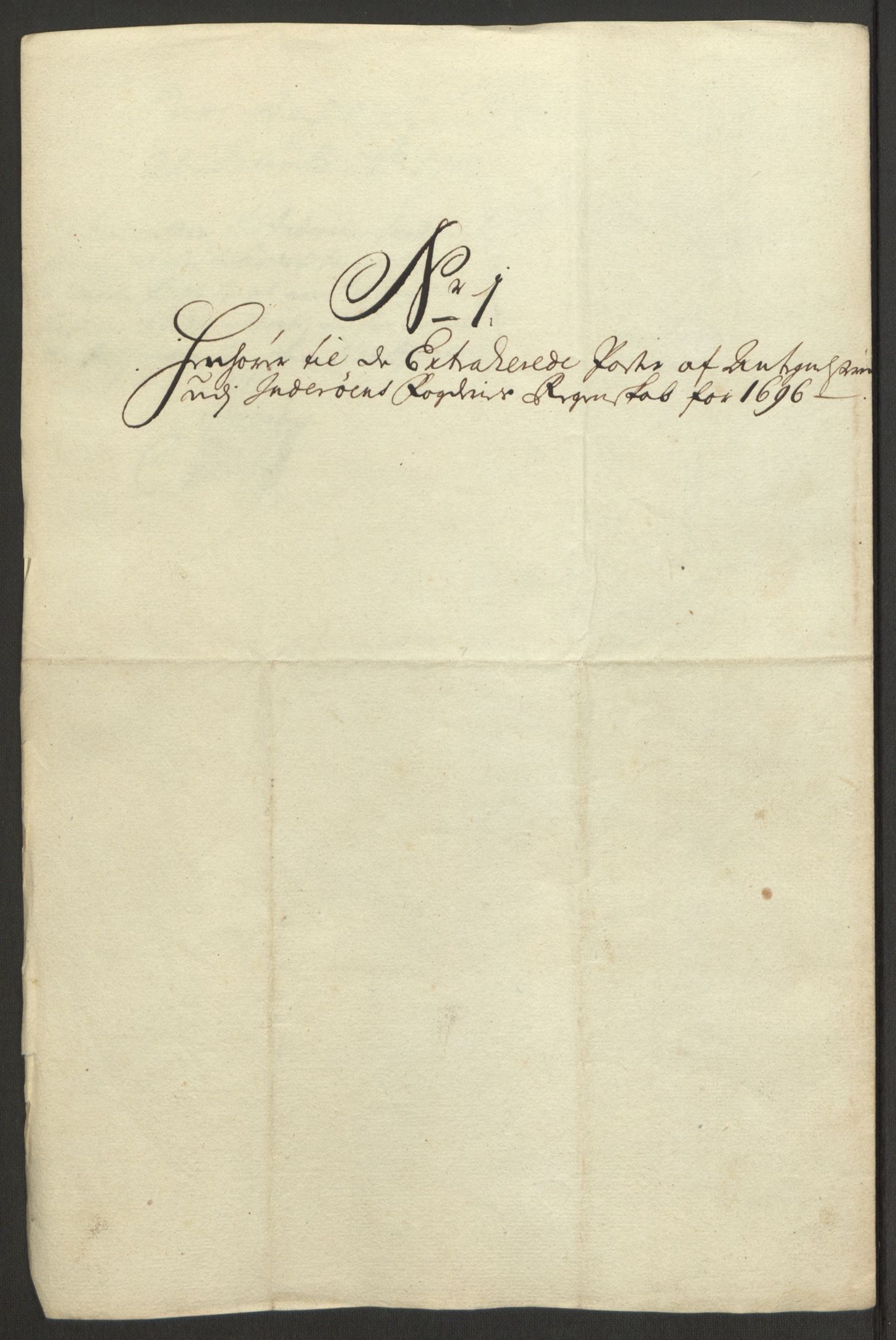 Rentekammeret inntil 1814, Reviderte regnskaper, Fogderegnskap, RA/EA-4092/R63/L4309: Fogderegnskap Inderøy, 1695-1697, p. 371