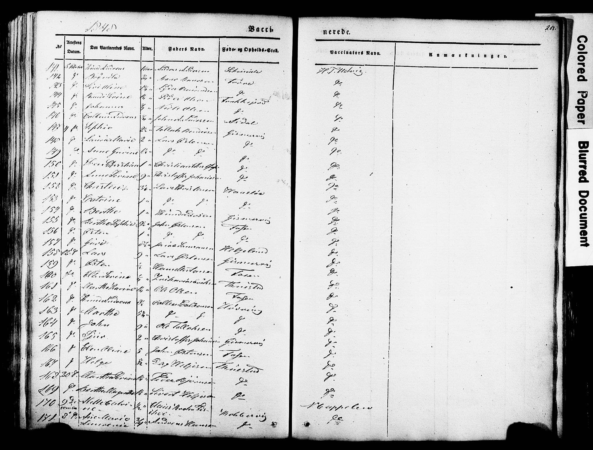 Avaldsnes sokneprestkontor, SAST/A -101851/H/Ha/Haa/L0007: Parish register (official) no. A 7, 1841-1853, p. 268