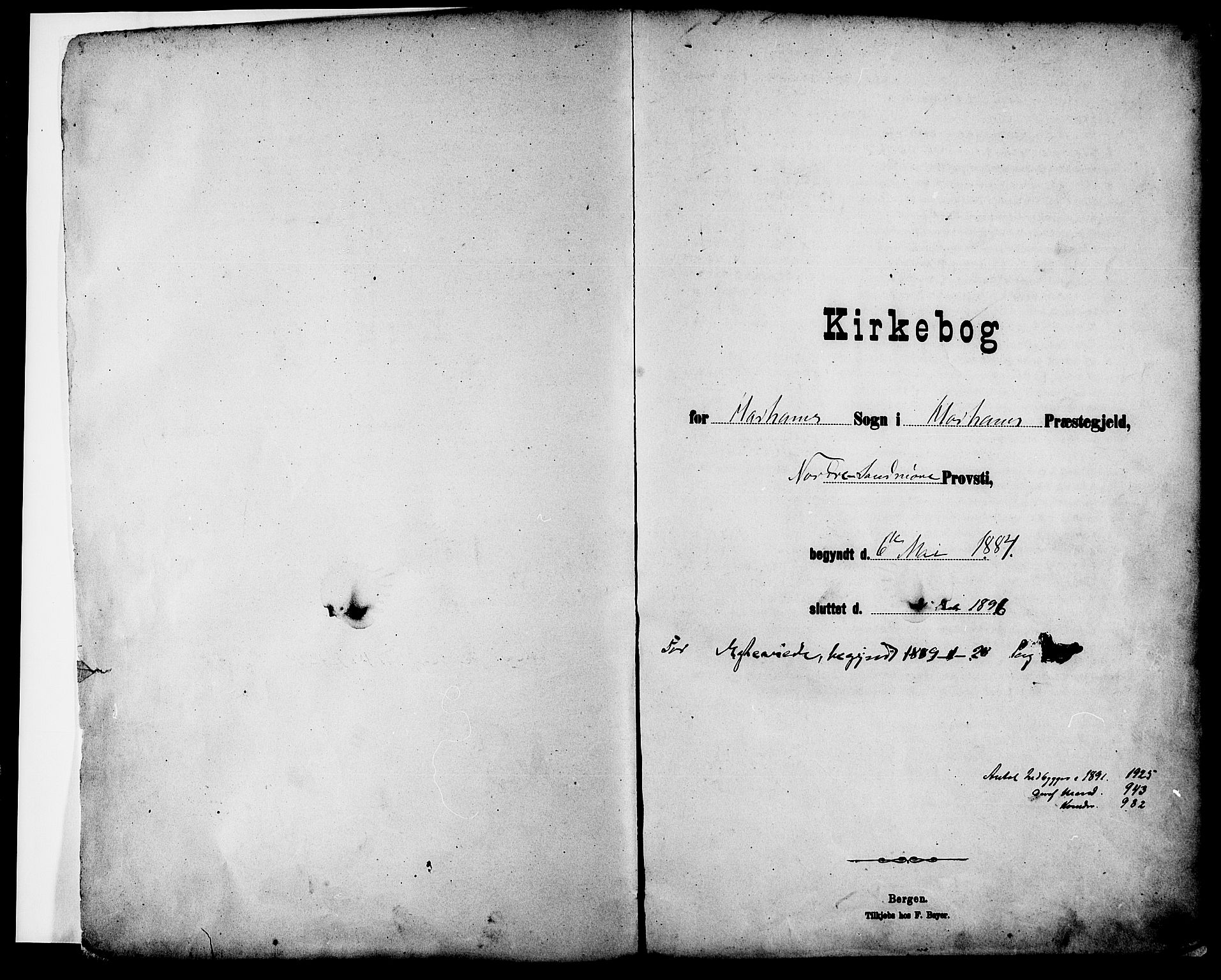 Ministerialprotokoller, klokkerbøker og fødselsregistre - Møre og Romsdal, AV/SAT-A-1454/536/L0501: Parish register (official) no. 536A10, 1884-1896, p. 2