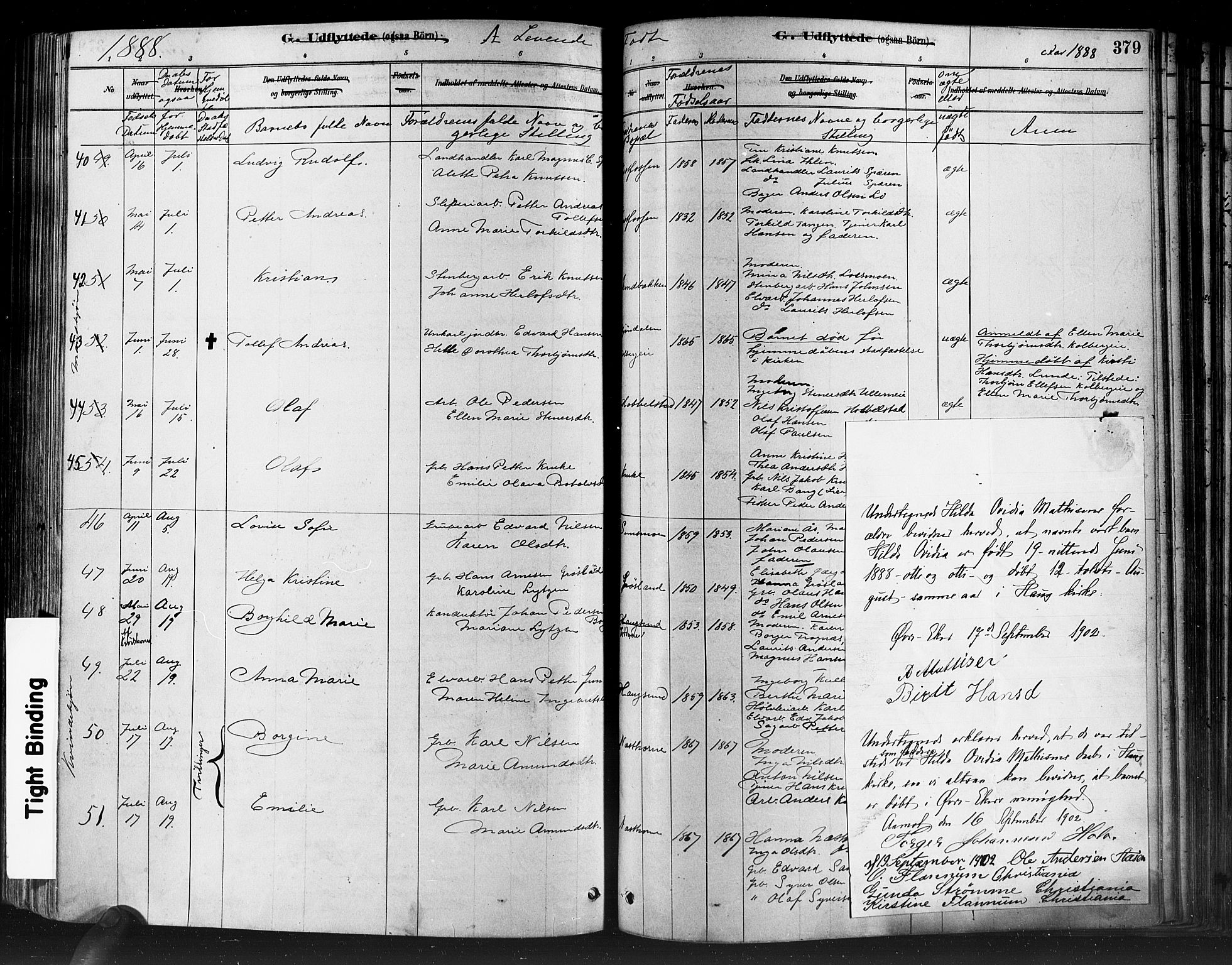 Eiker kirkebøker, SAKO/A-4/F/Fb/L0001: Parish register (official) no. II 1, 1878-1888, p. 379