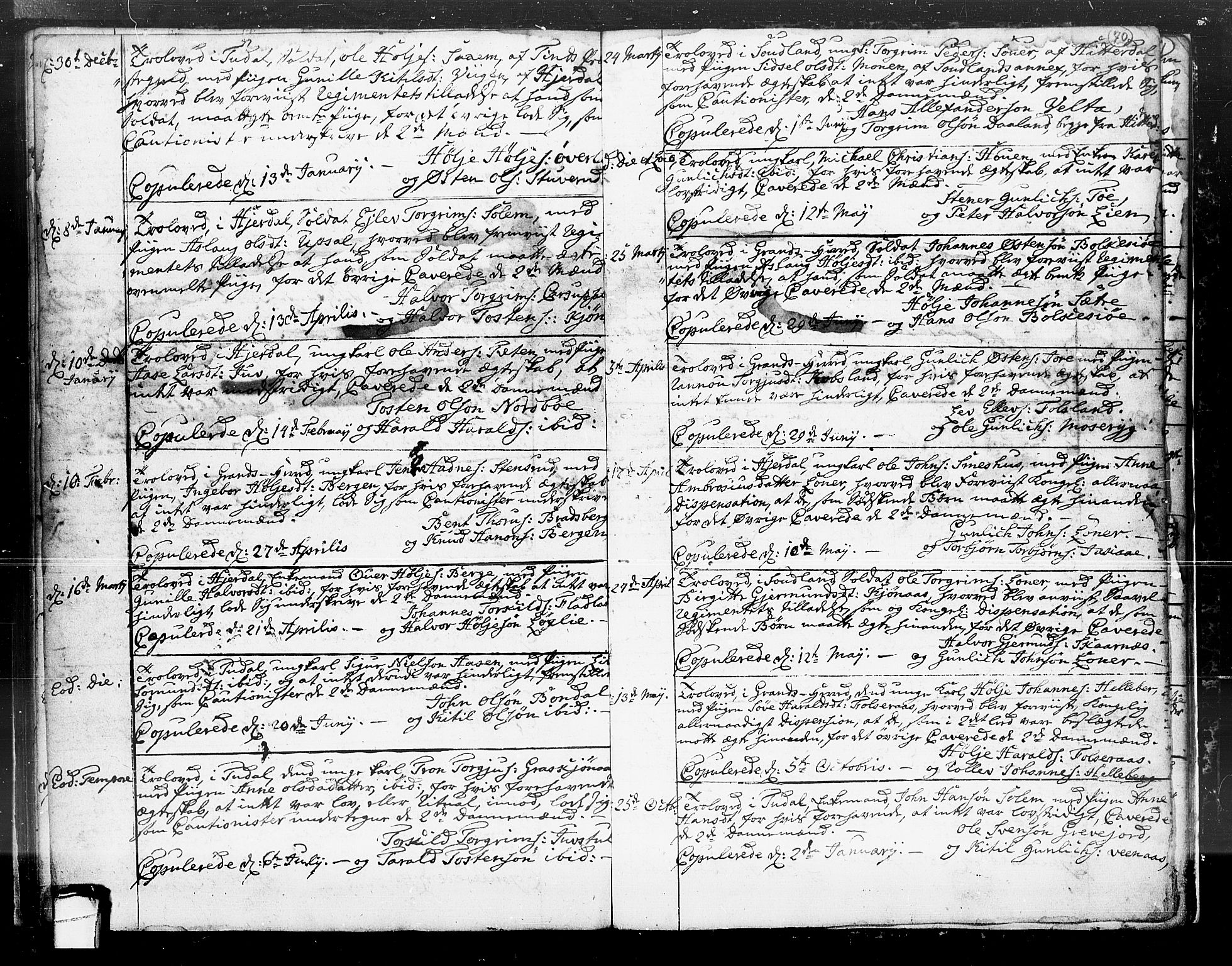 Hjartdal kirkebøker, SAKO/A-270/F/Fa/L0004: Parish register (official) no. I 4, 1727-1795, p. 70