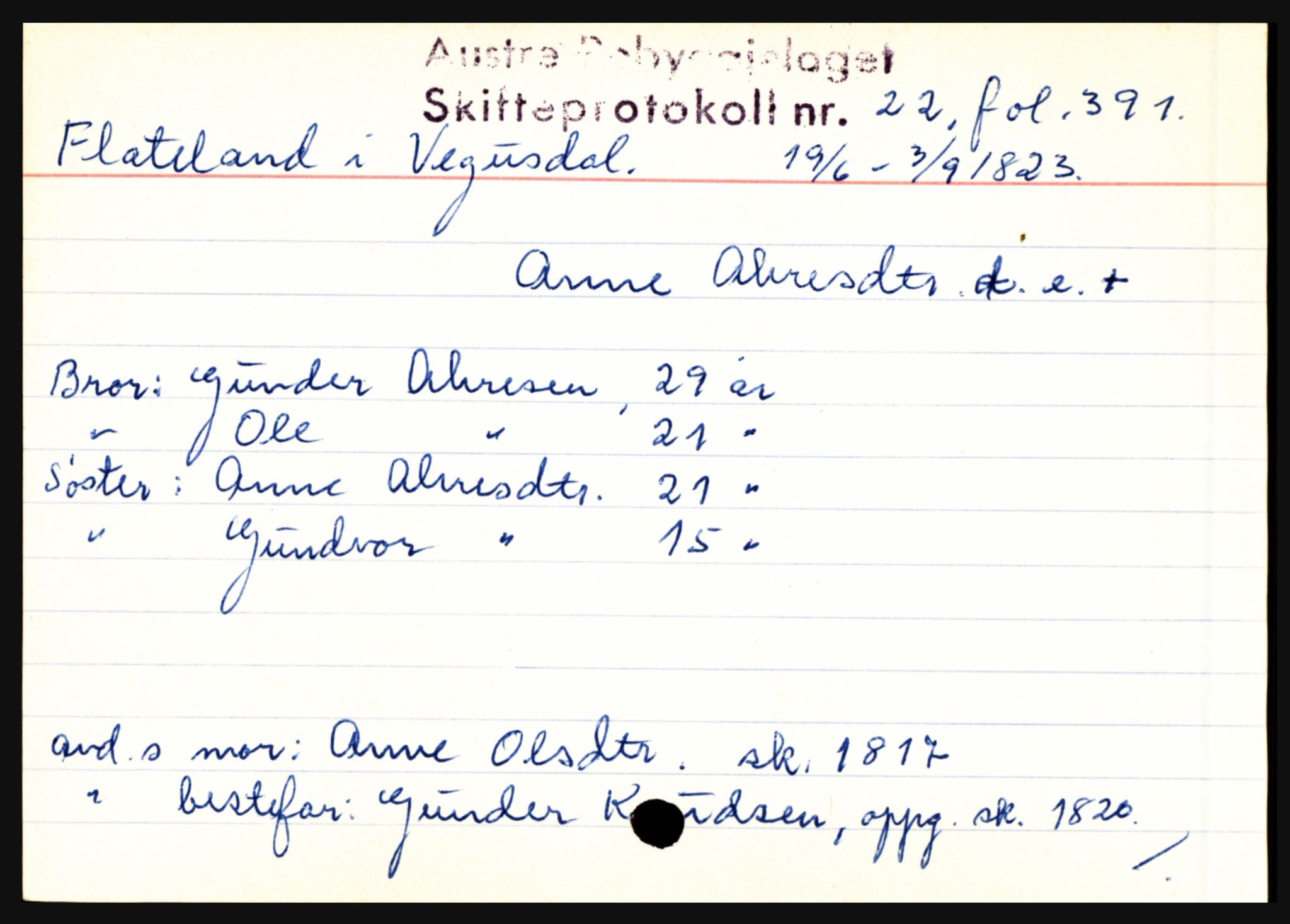 Østre Råbyggelag sorenskriveri, AV/SAK-1221-0016/H, p. 3039