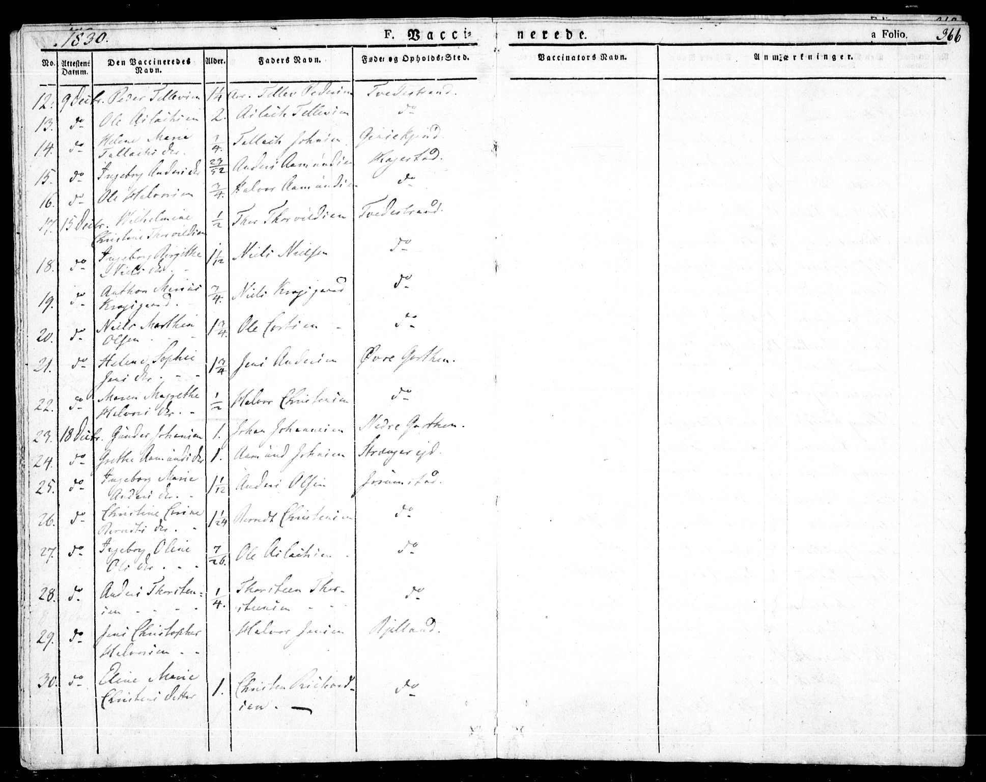 Holt sokneprestkontor, AV/SAK-1111-0021/F/Fa/L0006: Parish register (official) no. A 6, 1820-1835, p. 366