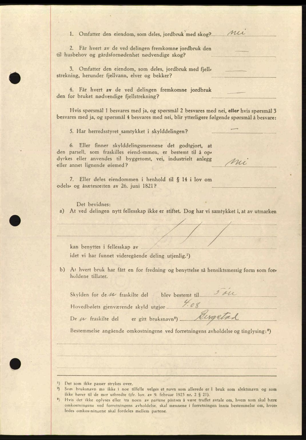 Nordmøre sorenskriveri, AV/SAT-A-4132/1/2/2Ca: Mortgage book no. A97, 1944-1944, Diary no: : 371/1944