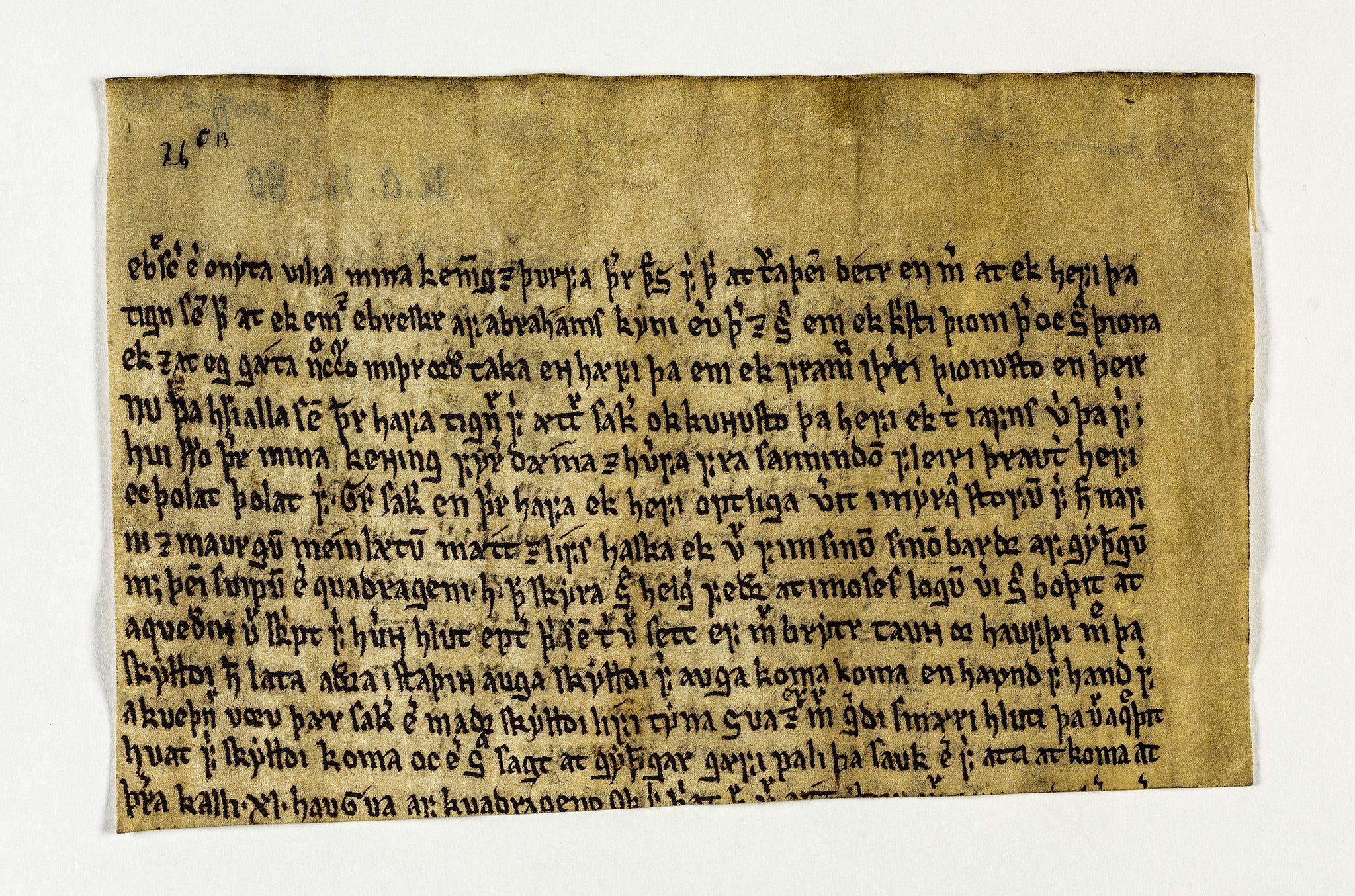 Riksarkivets diplomsamling, AV/RA-EA-5965/F26/L0006: Norrøne membranfragmenter bestand 67-87, 1100-1536, p. 104