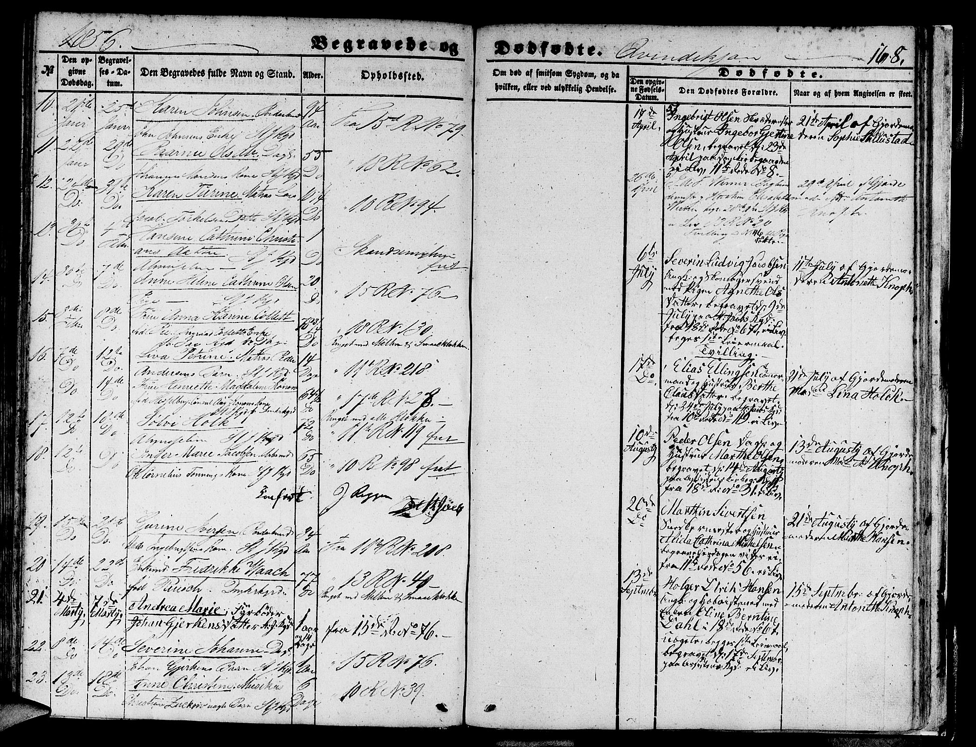 Domkirken sokneprestembete, SAB/A-74801/H/Hab/L0038: Parish register (copy) no. E 2, 1847-1859, p. 168
