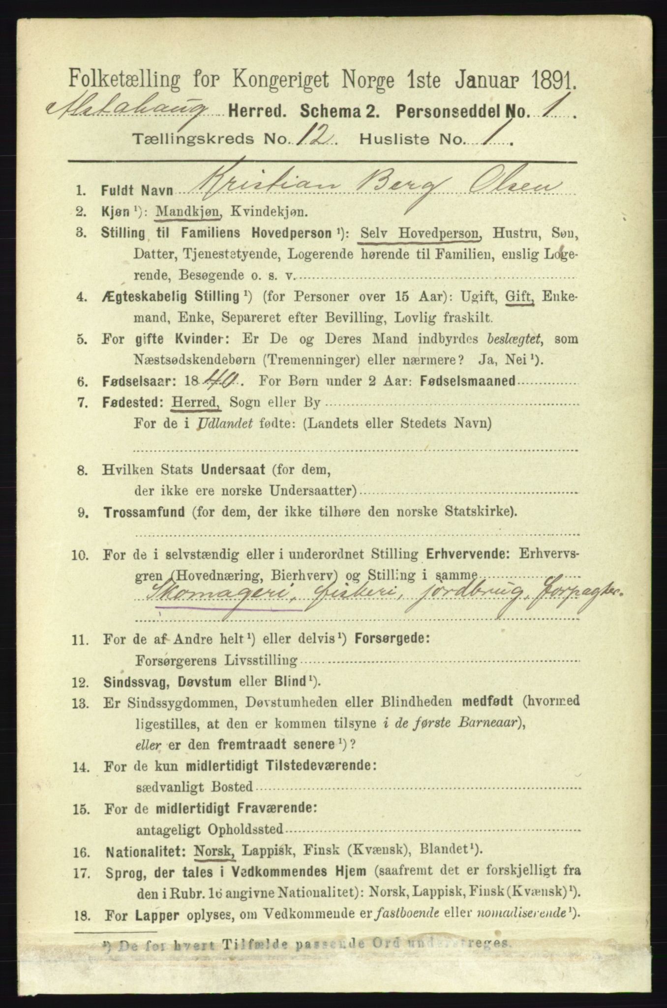 RA, 1891 census for 1820 Alstahaug, 1891, p. 4279