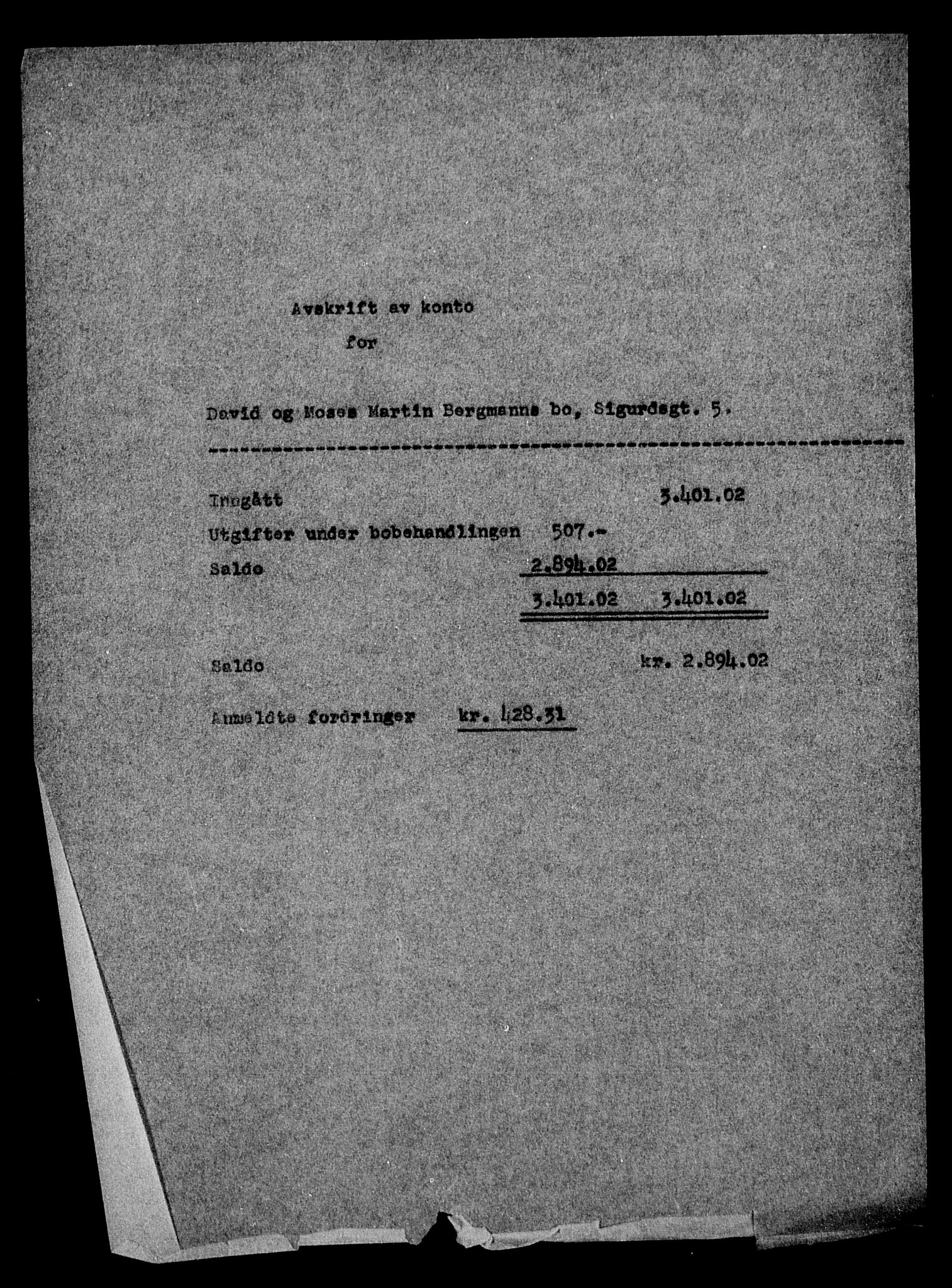 Justisdepartementet, Tilbakeføringskontoret for inndratte formuer, AV/RA-S-1564/H/Hc/Hcc/L0921: --, 1945-1947, p. 156