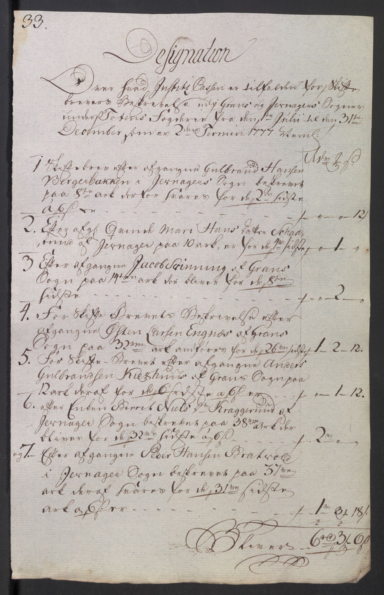 Rentekammeret inntil 1814, Reviderte regnskaper, Mindre regnskaper, AV/RA-EA-4068/Rb/L0014: Opplands amt, 1771-1779, p. 871