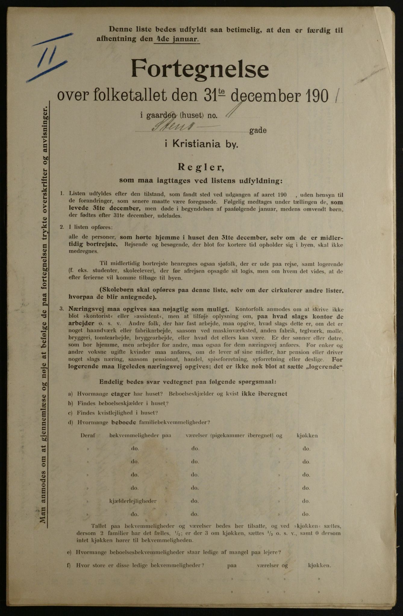 OBA, Municipal Census 1901 for Kristiania, 1901, p. 15619