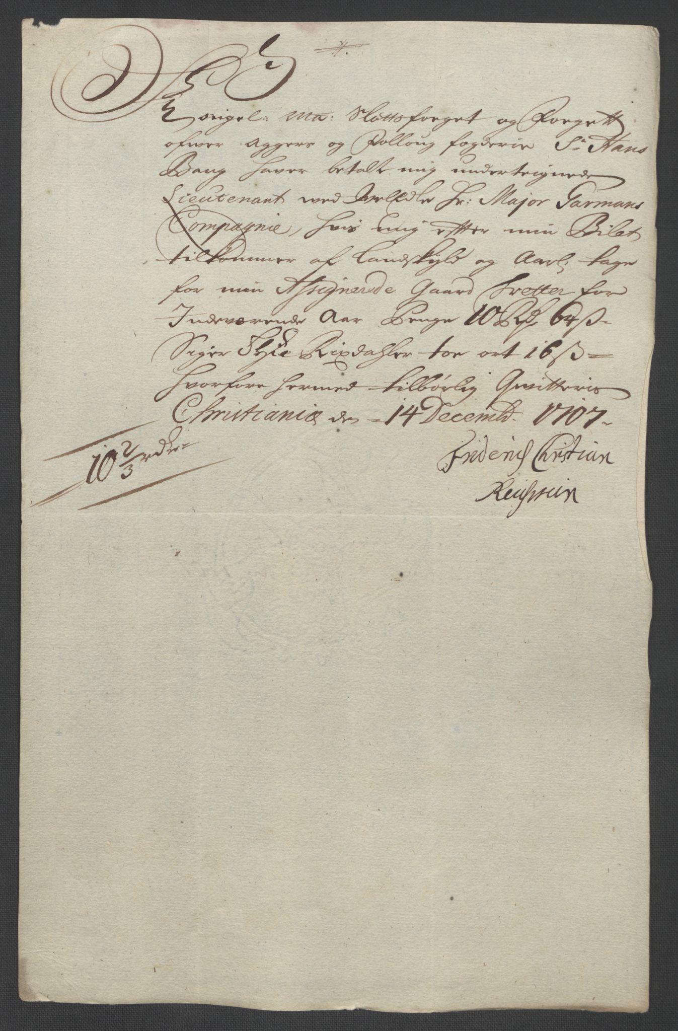 Rentekammeret inntil 1814, Reviderte regnskaper, Fogderegnskap, AV/RA-EA-4092/R10/L0447: Fogderegnskap Aker og Follo, 1707-1709, p. 154