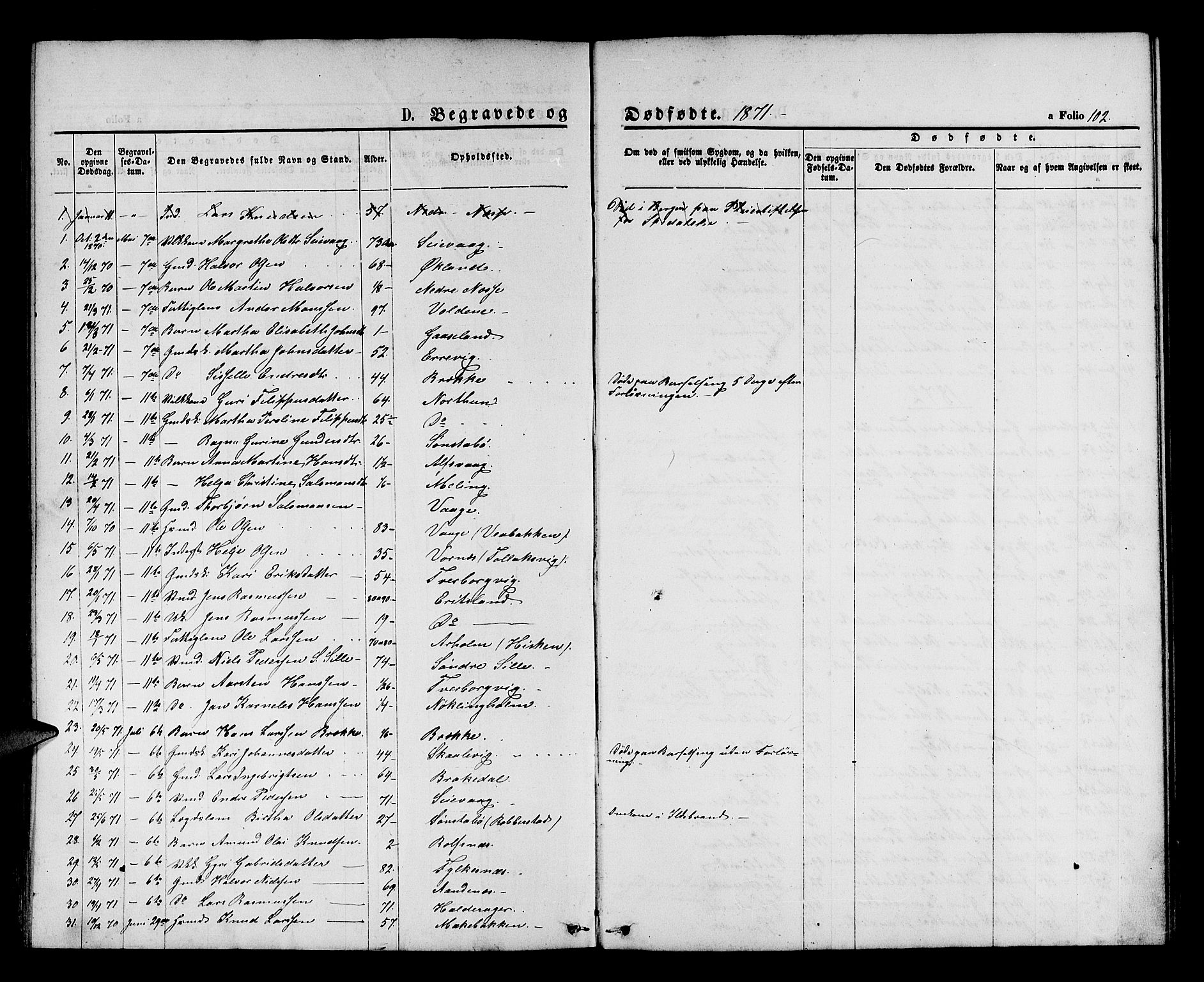 Finnås sokneprestembete, AV/SAB-A-99925/H/Ha/Hab/Habb/L0002: Parish register (copy) no. B 2, 1871-1881, p. 102