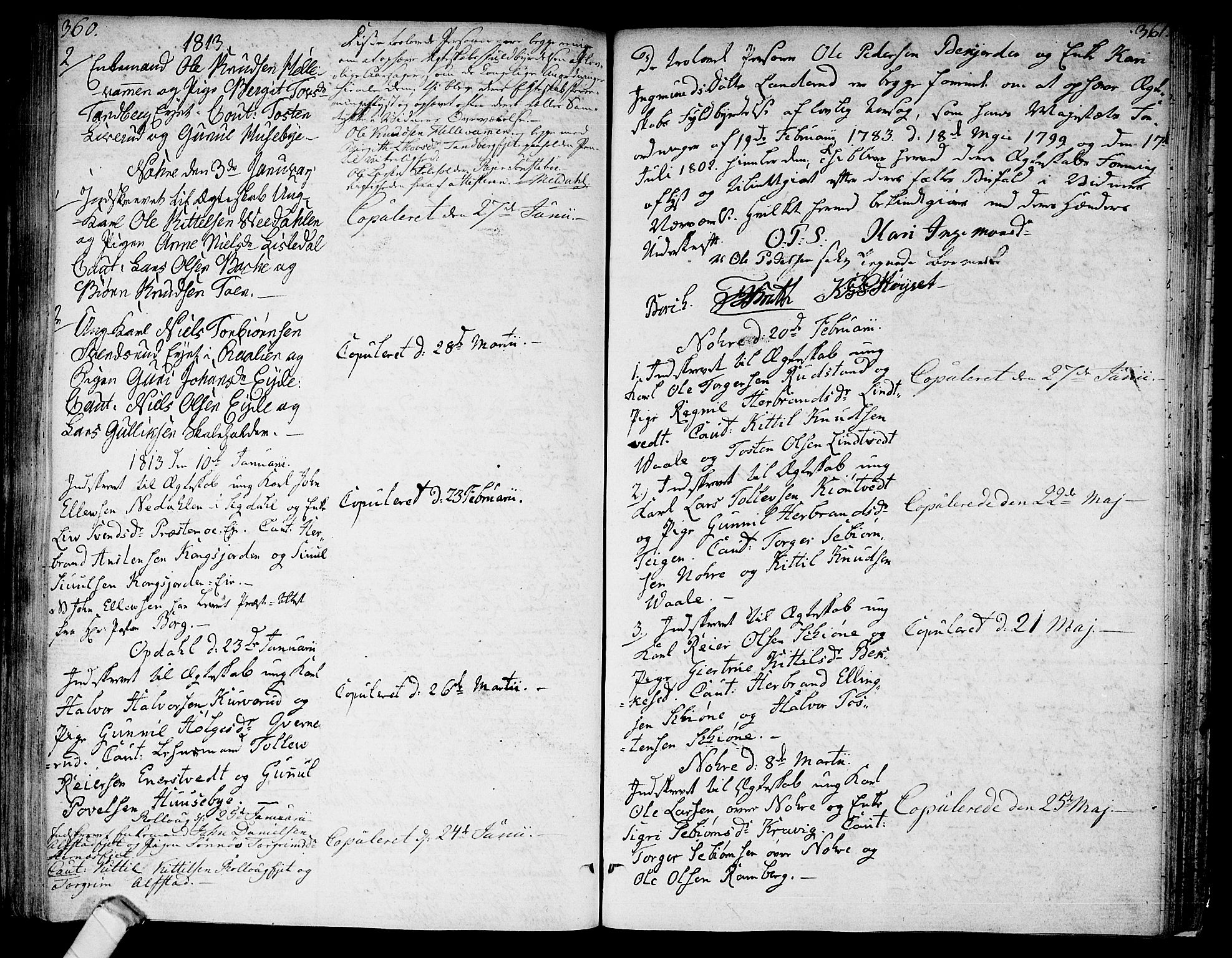 Rollag kirkebøker, SAKO/A-240/F/Fa/L0005: Parish register (official) no. I 5, 1792-1814, p. 360-361
