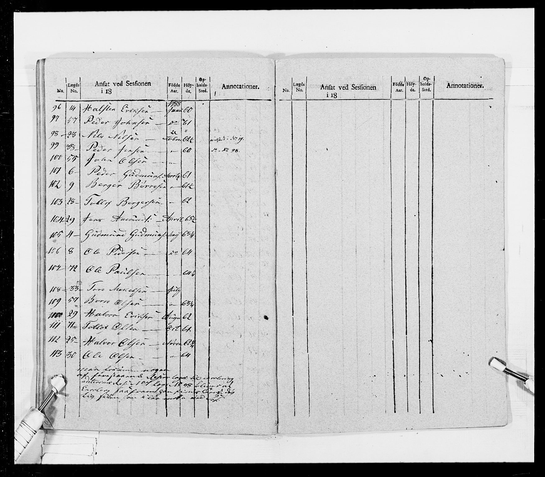 Generalitets- og kommissariatskollegiet, Det kongelige norske kommissariatskollegium, AV/RA-EA-5420/E/Eh/L0026: Skiløperkompaniene, 1805-1810, p. 188