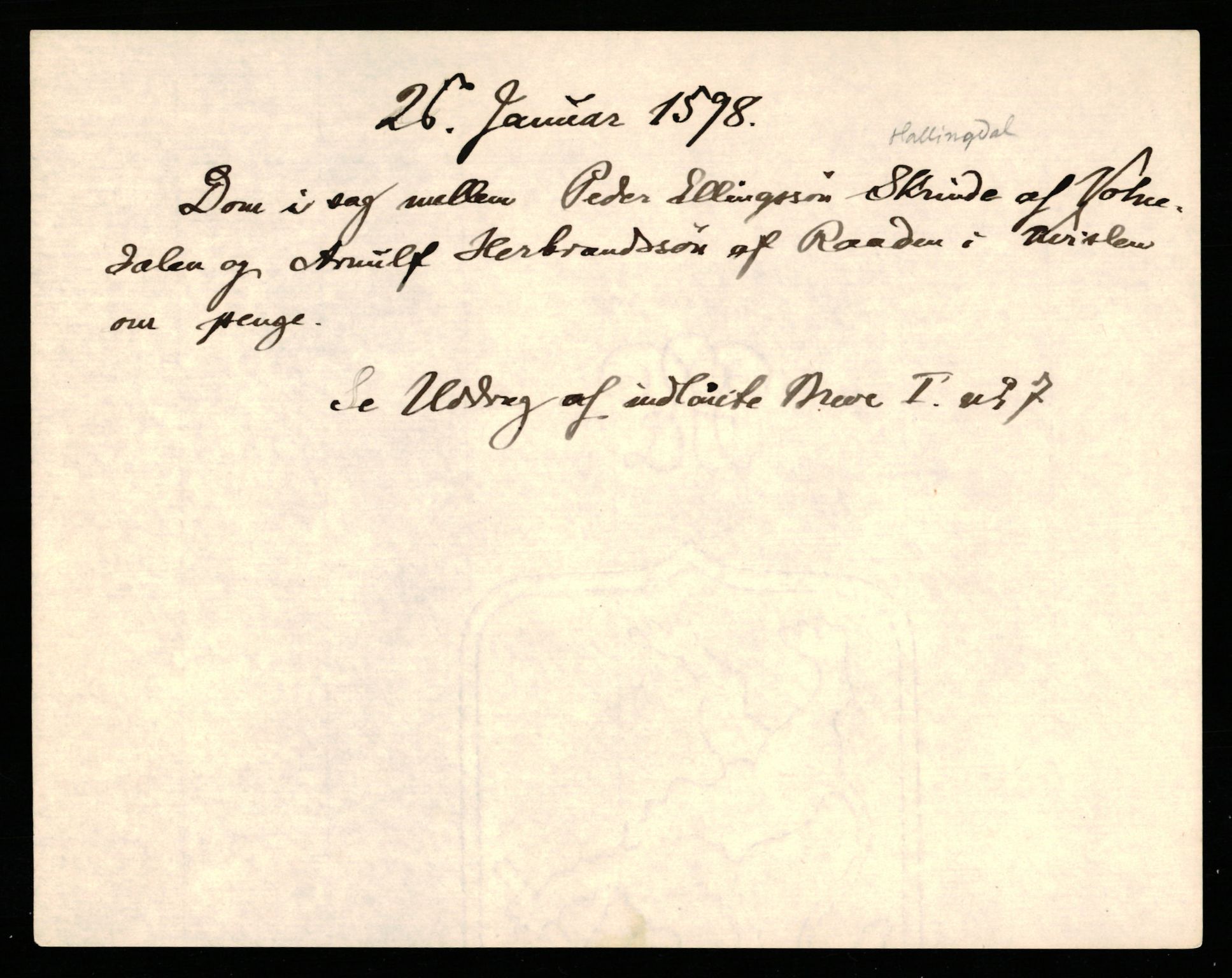 Riksarkivets diplomsamling, AV/RA-EA-5965/F35/F35b/L0004: Riksarkivets diplomer, seddelregister, 1593-1600, p. 409