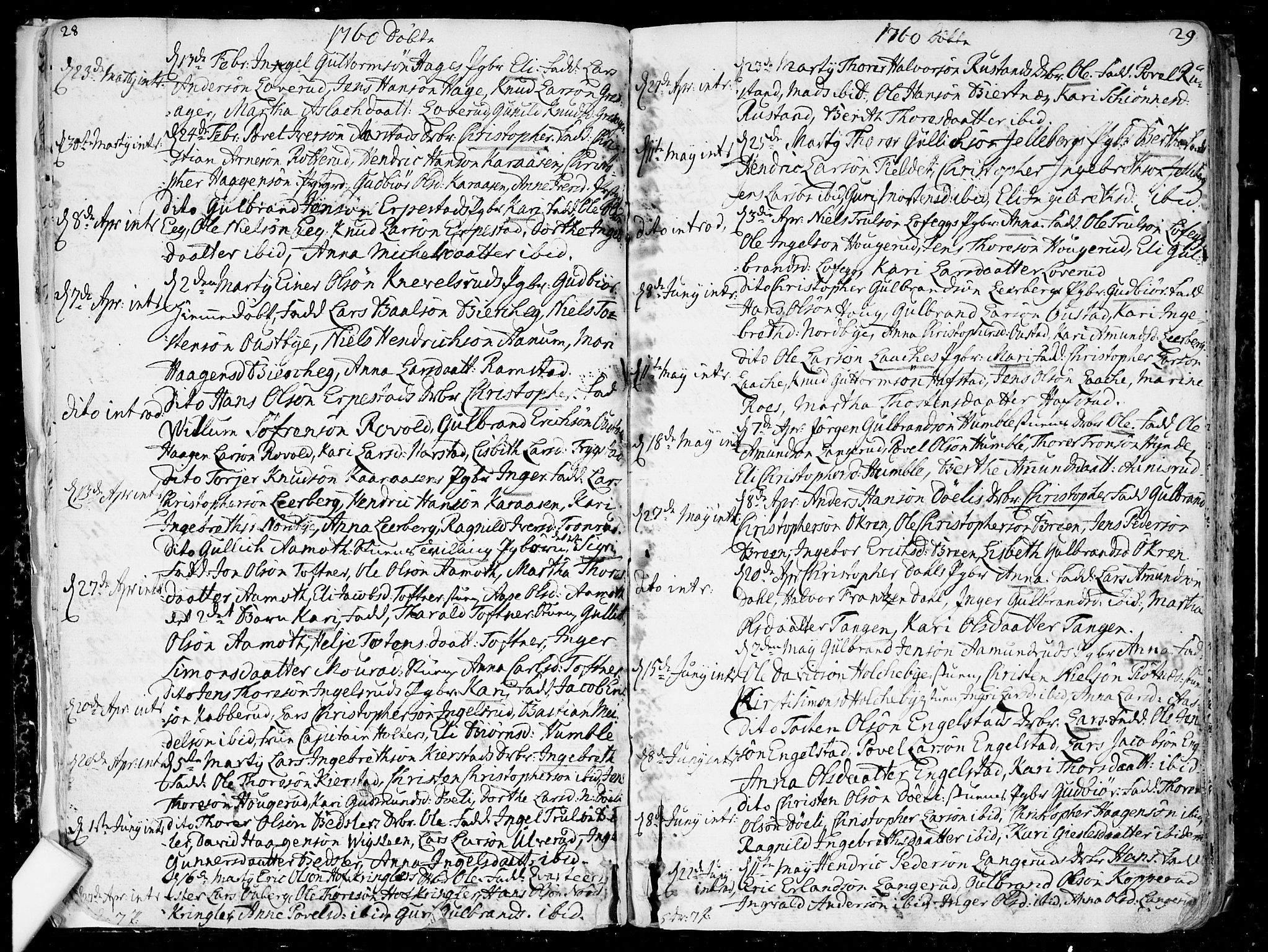 Nannestad prestekontor Kirkebøker, AV/SAO-A-10414a/F/Fa/L0007: Parish register (official) no. I 7, 1754-1791, p. 28-29