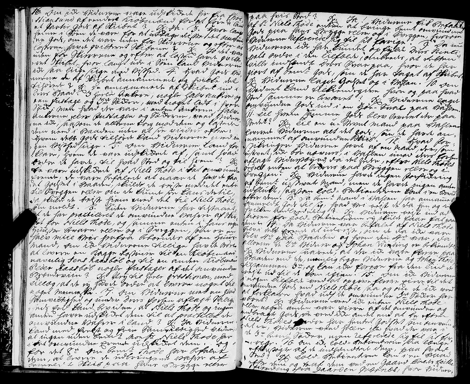 Kristiansund byfogd, AV/SAT-A-4587/A/01/L0003: Justisprotokoll. Aut. 19.06.1758. m/register, 1758-1773, p. 16-17