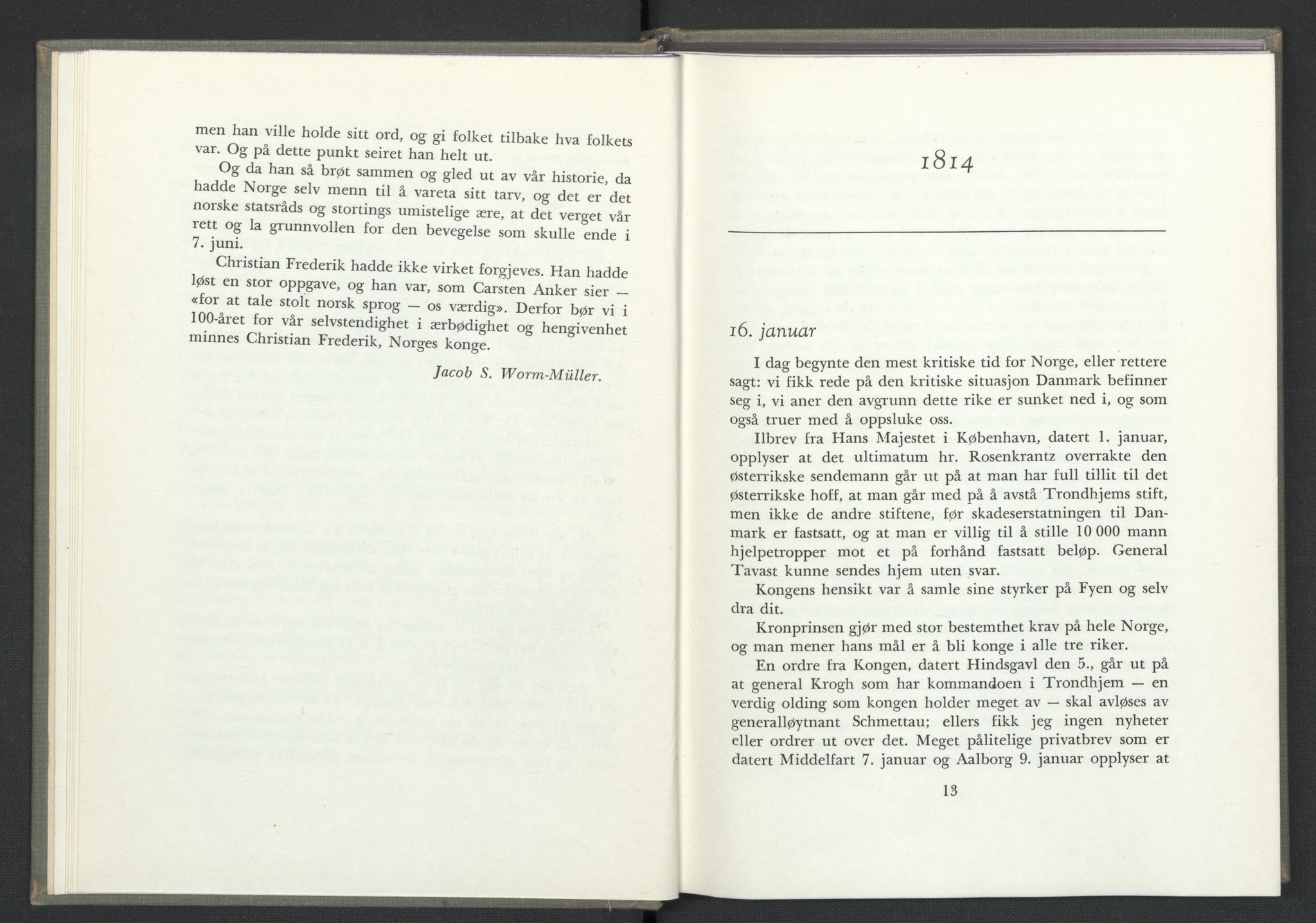 Andre publikasjoner, PUBL/PUBL-999/0003/0002: Christian Frederiks dagbok fra 1814 (1954), 1814, p. 10