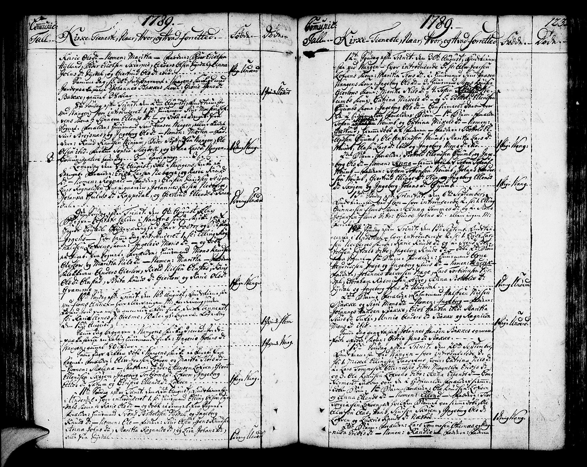 Aurland sokneprestembete, AV/SAB-A-99937/H/Ha/Haa/L0004: Parish register (official) no. A 4, 1756-1801, p. 123