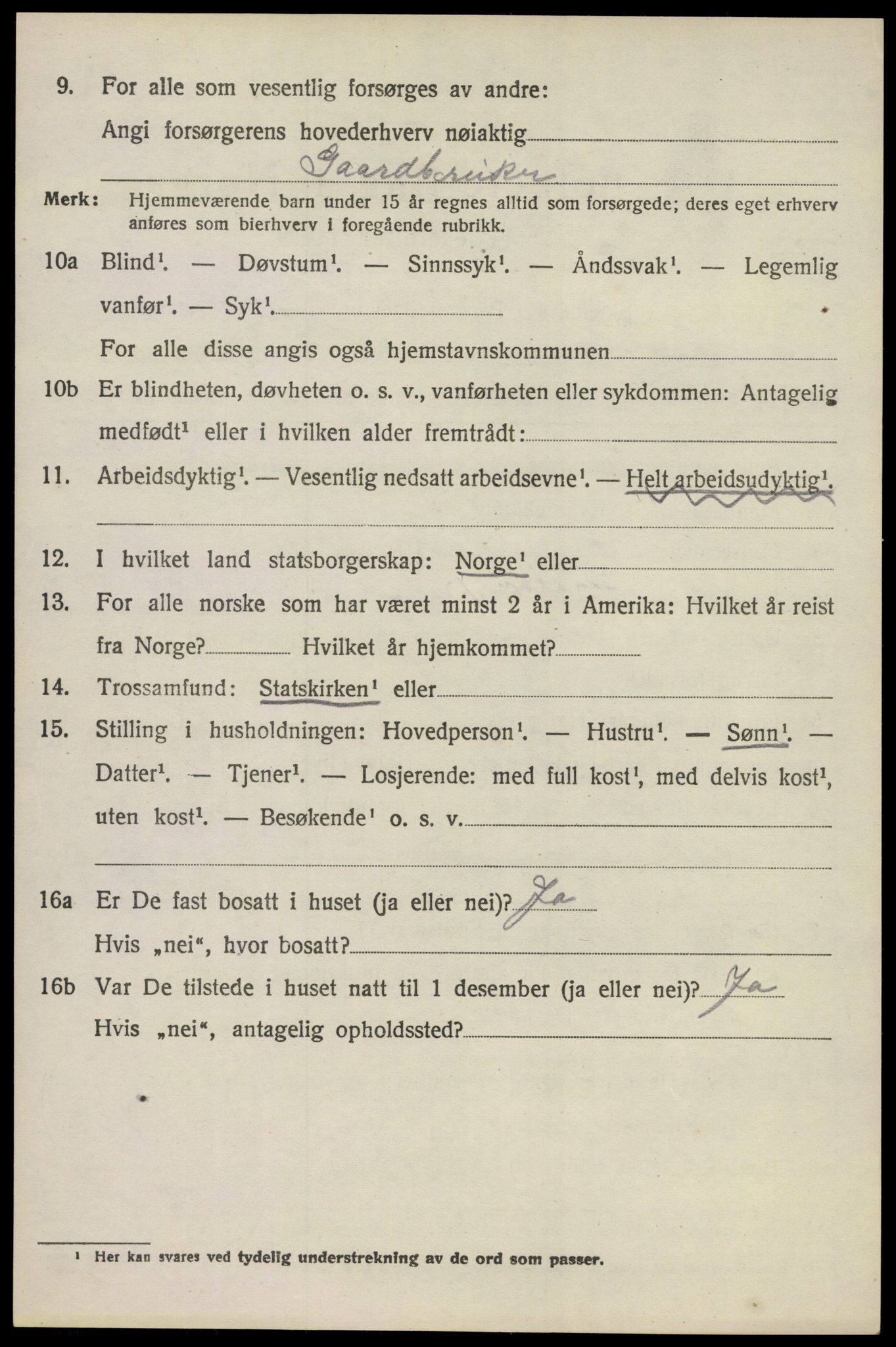 SAKO, 1920 census for Lardal, 1920, p. 5250