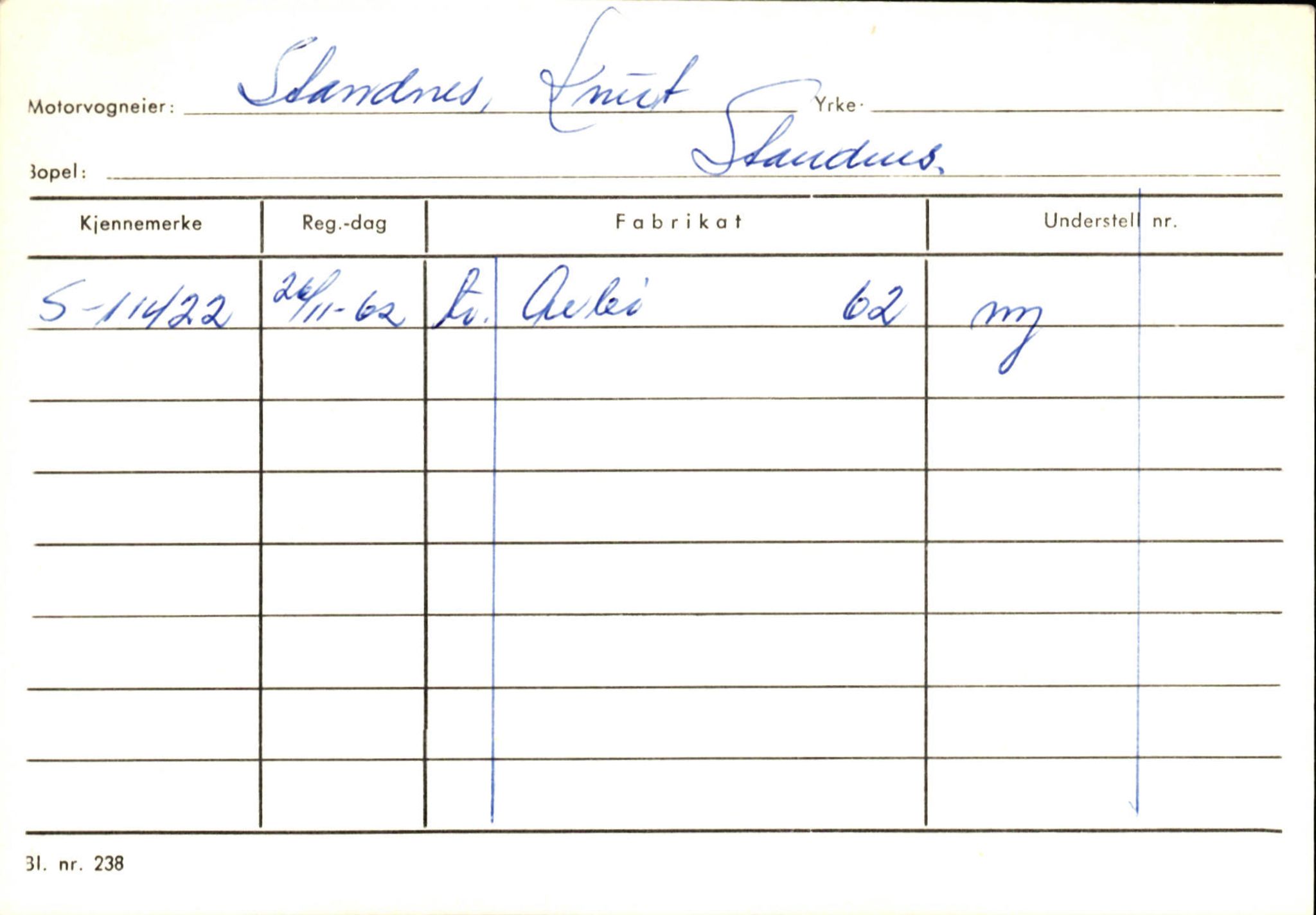 Statens vegvesen, Sogn og Fjordane vegkontor, AV/SAB-A-5301/4/F/L0126: Eigarregister Fjaler M-Å. Leikanger A-Å, 1945-1975, p. 259