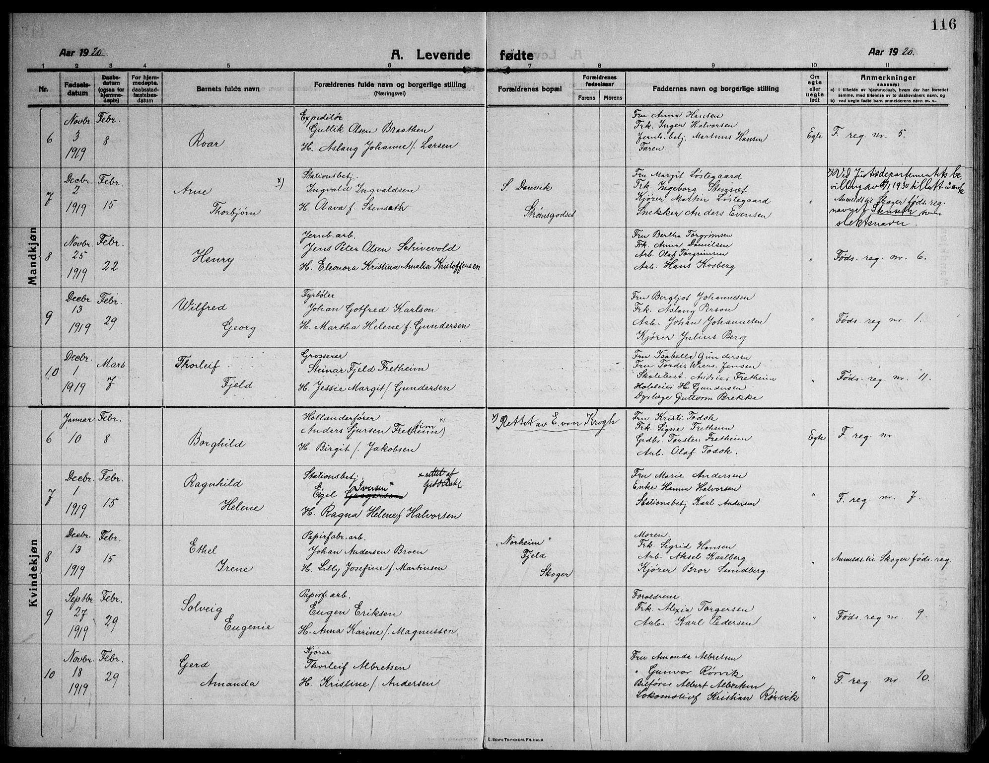 Strømsø kirkebøker, AV/SAKO-A-246/F/Fa/L0029: Parish register (official) no. I 27, 1915-1930, p. 116