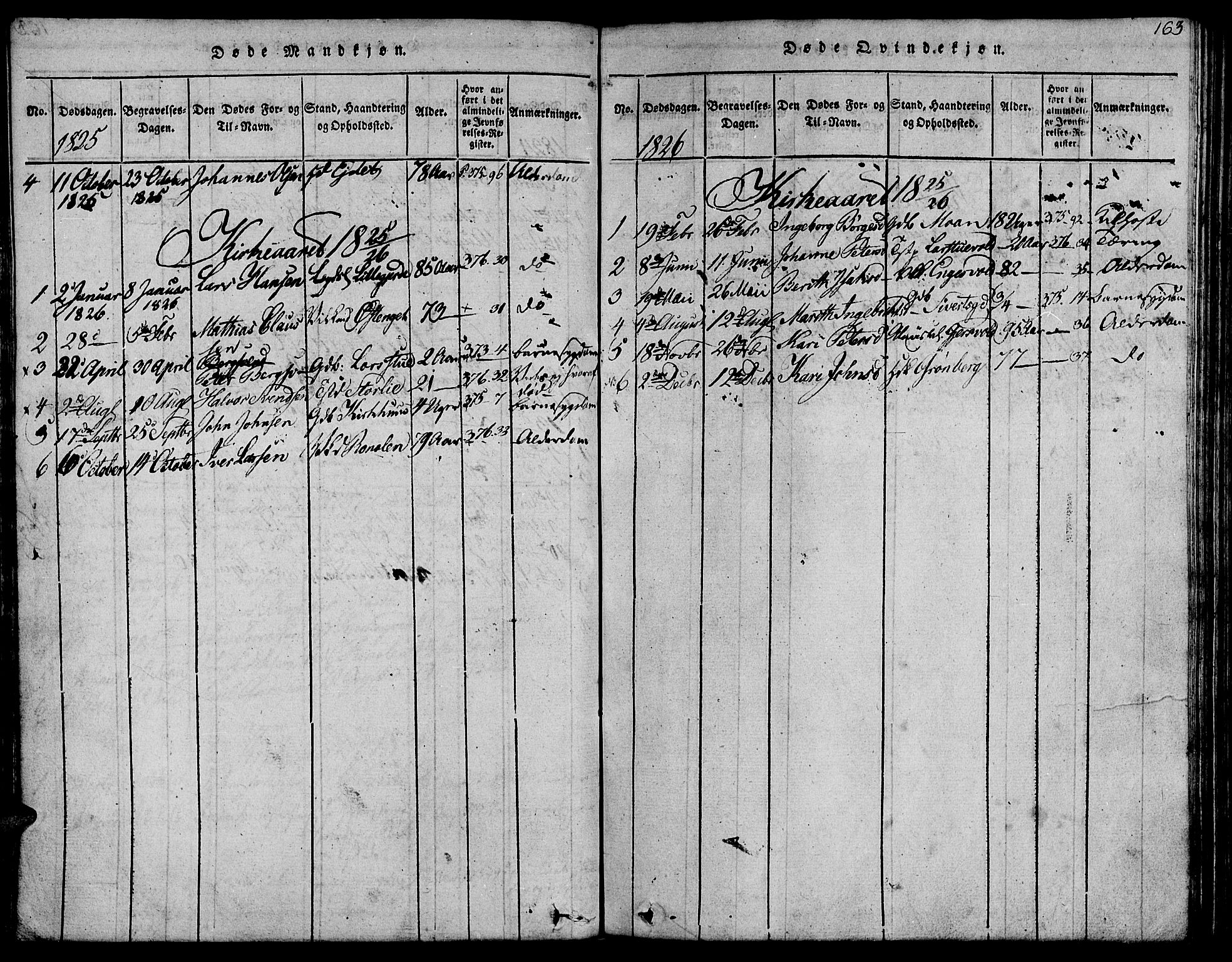 Ministerialprotokoller, klokkerbøker og fødselsregistre - Sør-Trøndelag, SAT/A-1456/685/L0956: Parish register (official) no. 685A03 /3, 1817-1829, p. 163
