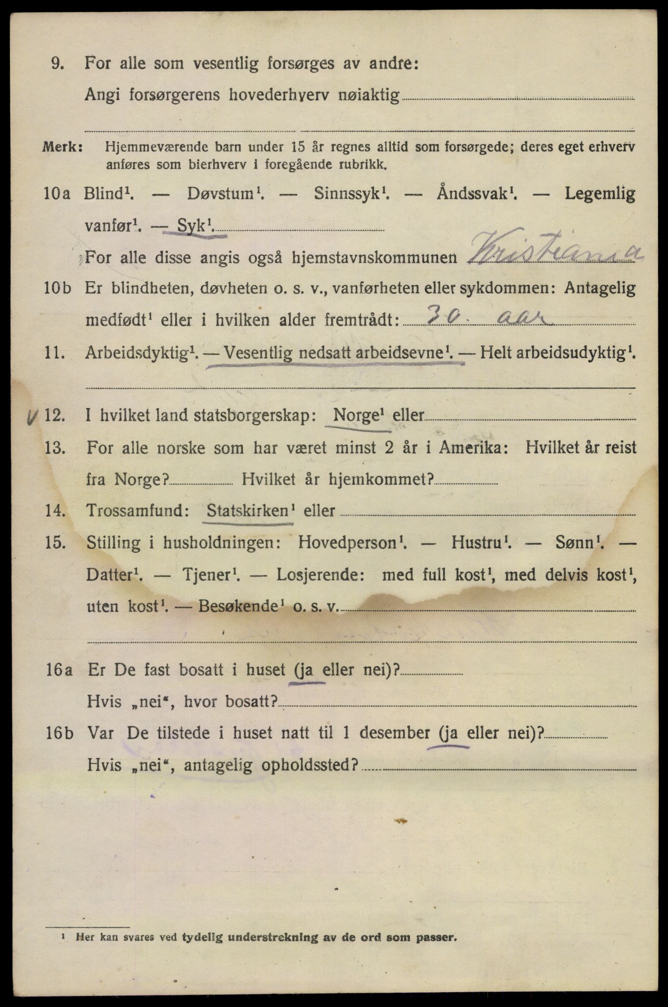 SAO, 1920 census for Kristiania, 1920, p. 333406