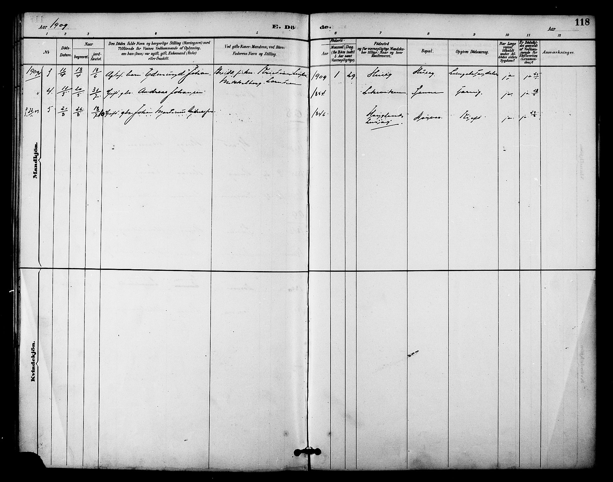 Ministerialprotokoller, klokkerbøker og fødselsregistre - Nordland, AV/SAT-A-1459/840/L0580: Parish register (official) no. 840A02, 1887-1909, p. 118