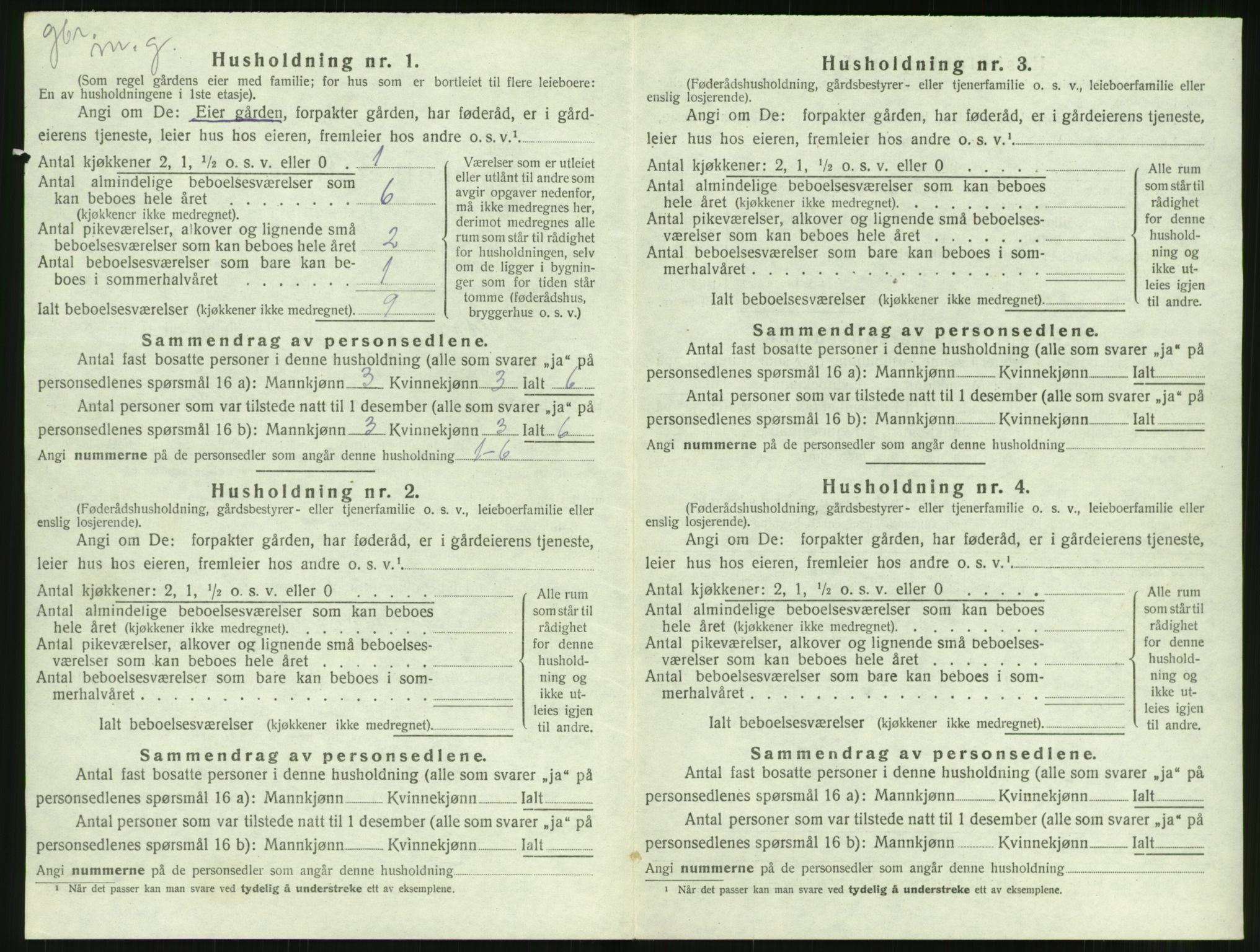 SAT, 1920 census for Bolsøy, 1920, p. 1296