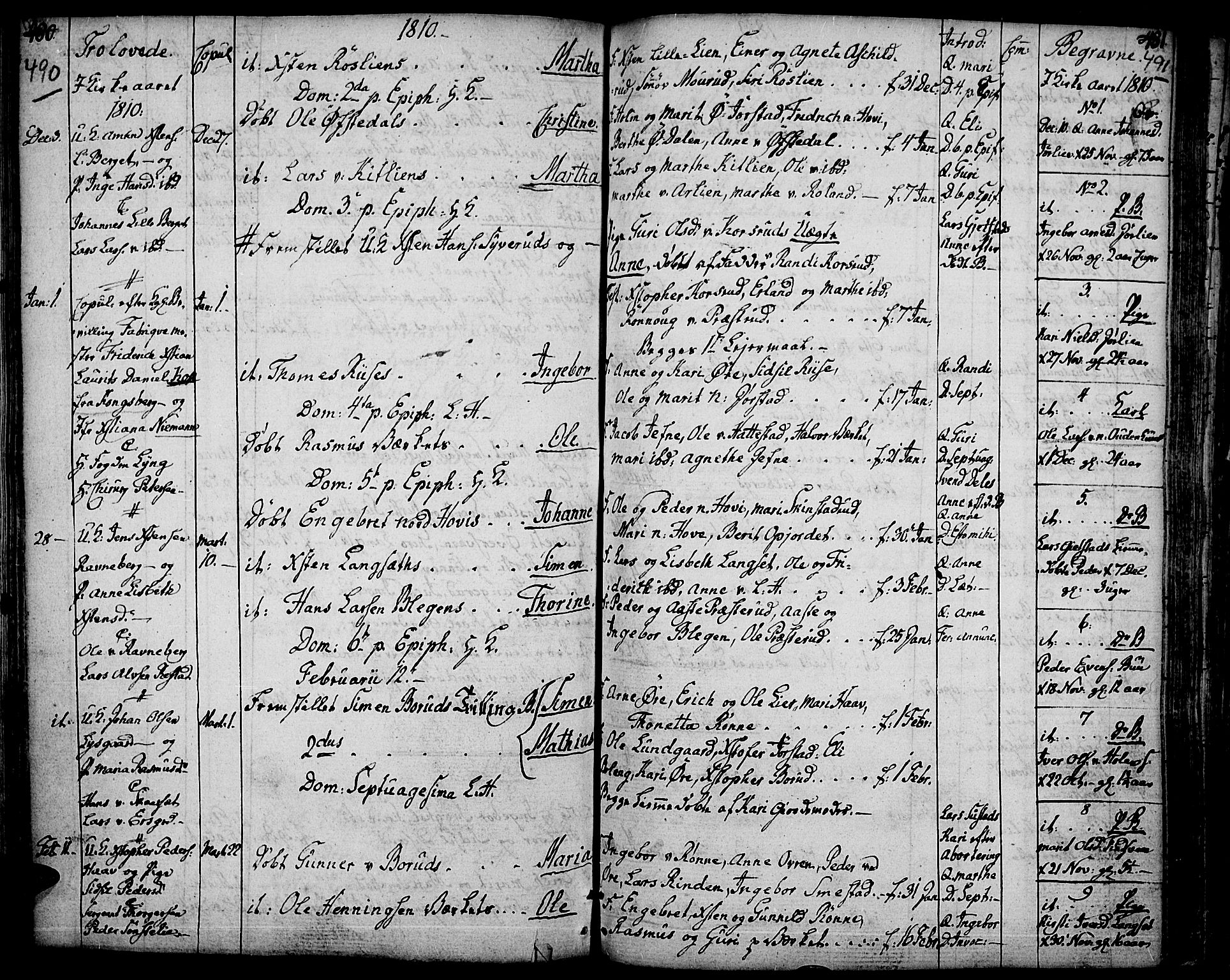 Fåberg prestekontor, AV/SAH-PREST-086/H/Ha/Haa/L0002: Parish register (official) no. 2, 1775-1818, p. 490-491