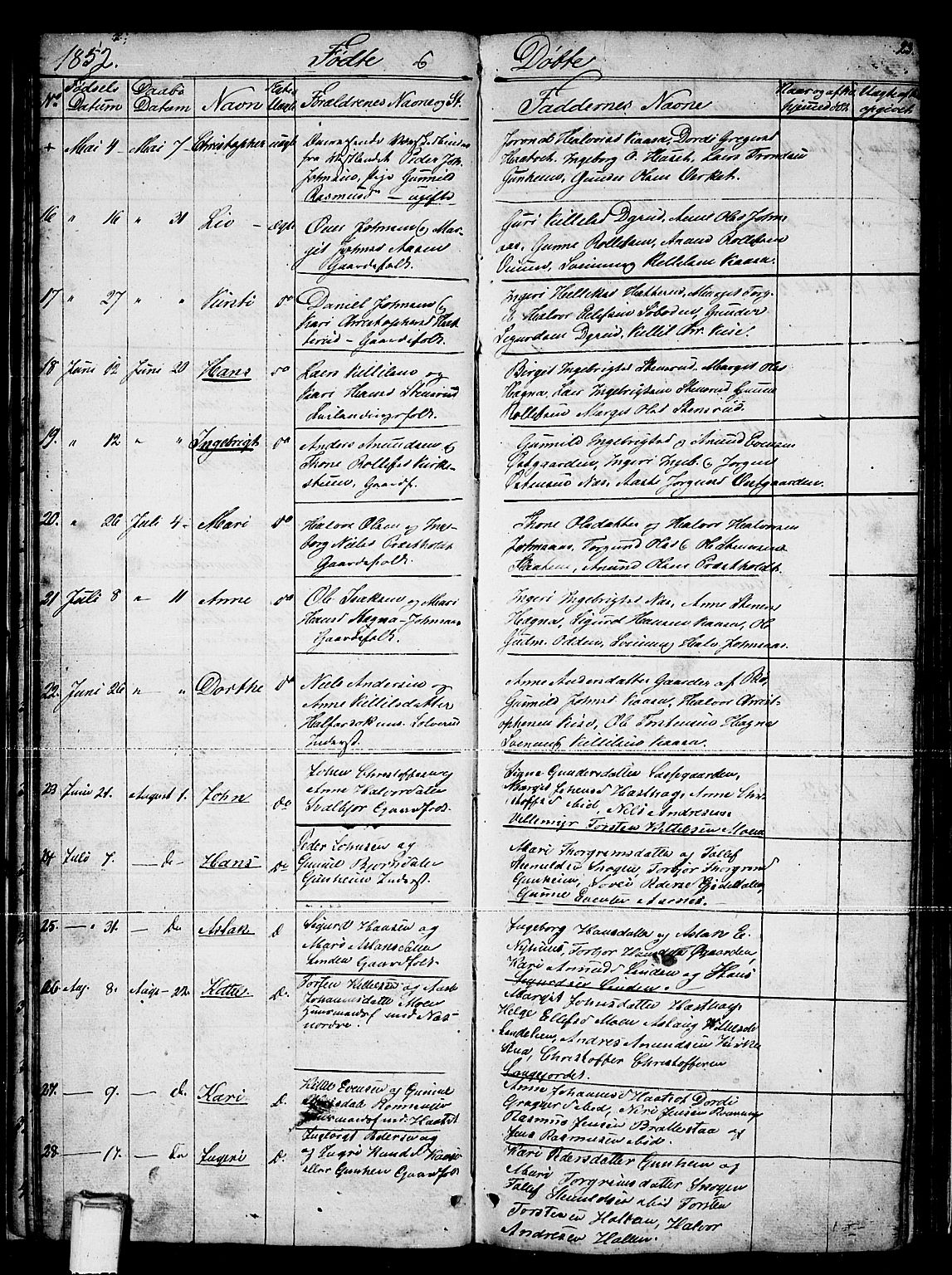 Sauherad kirkebøker, SAKO/A-298/G/Gb/L0001: Parish register (copy) no. II 1, 1845-1865, p. 23