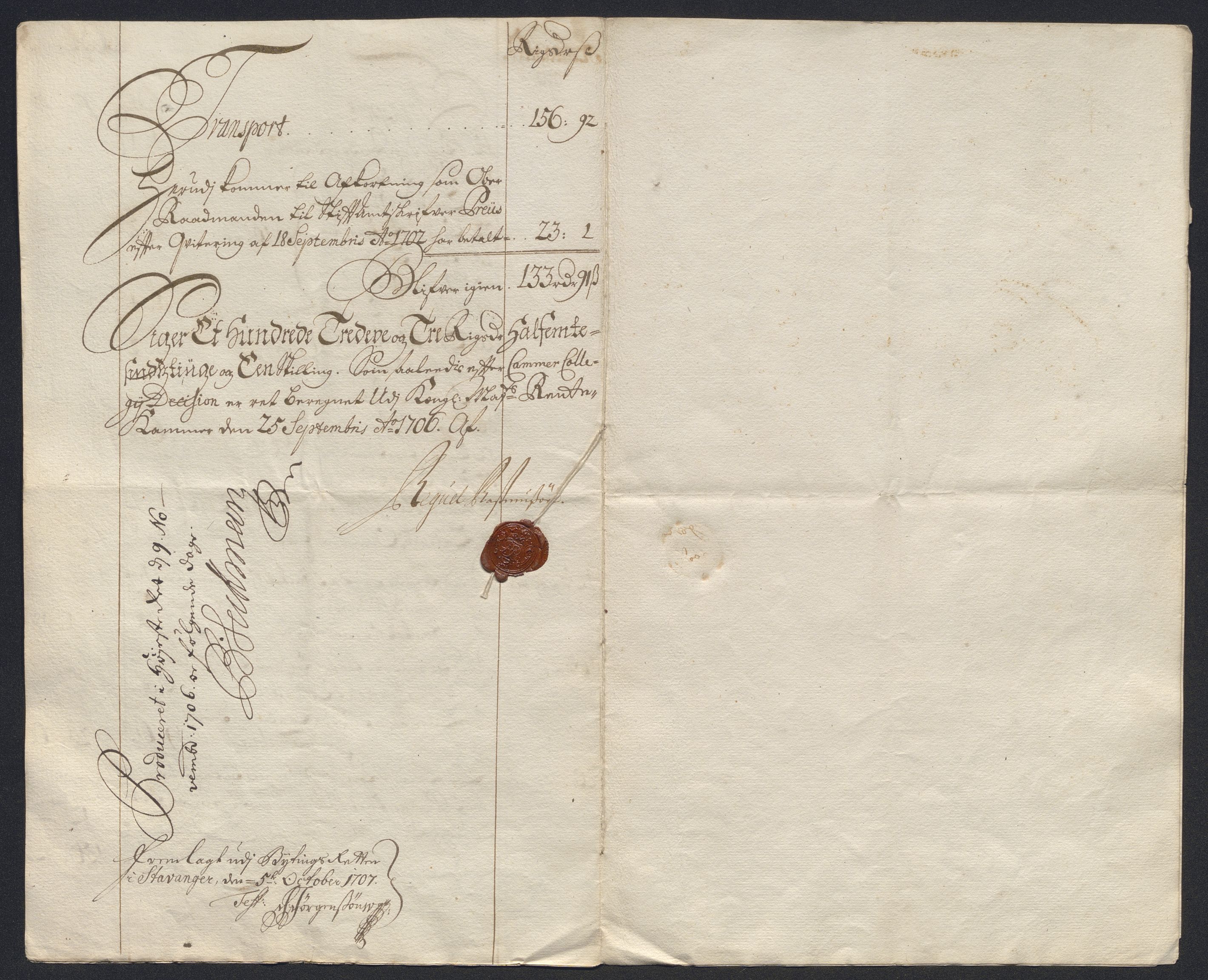 Rentekammeret inntil 1814, Reviderte regnskaper, Byregnskaper, AV/RA-EA-4066/R/Ro/L0302: [O4] Kontribusjonsregnskap, 1687-1711, p. 235