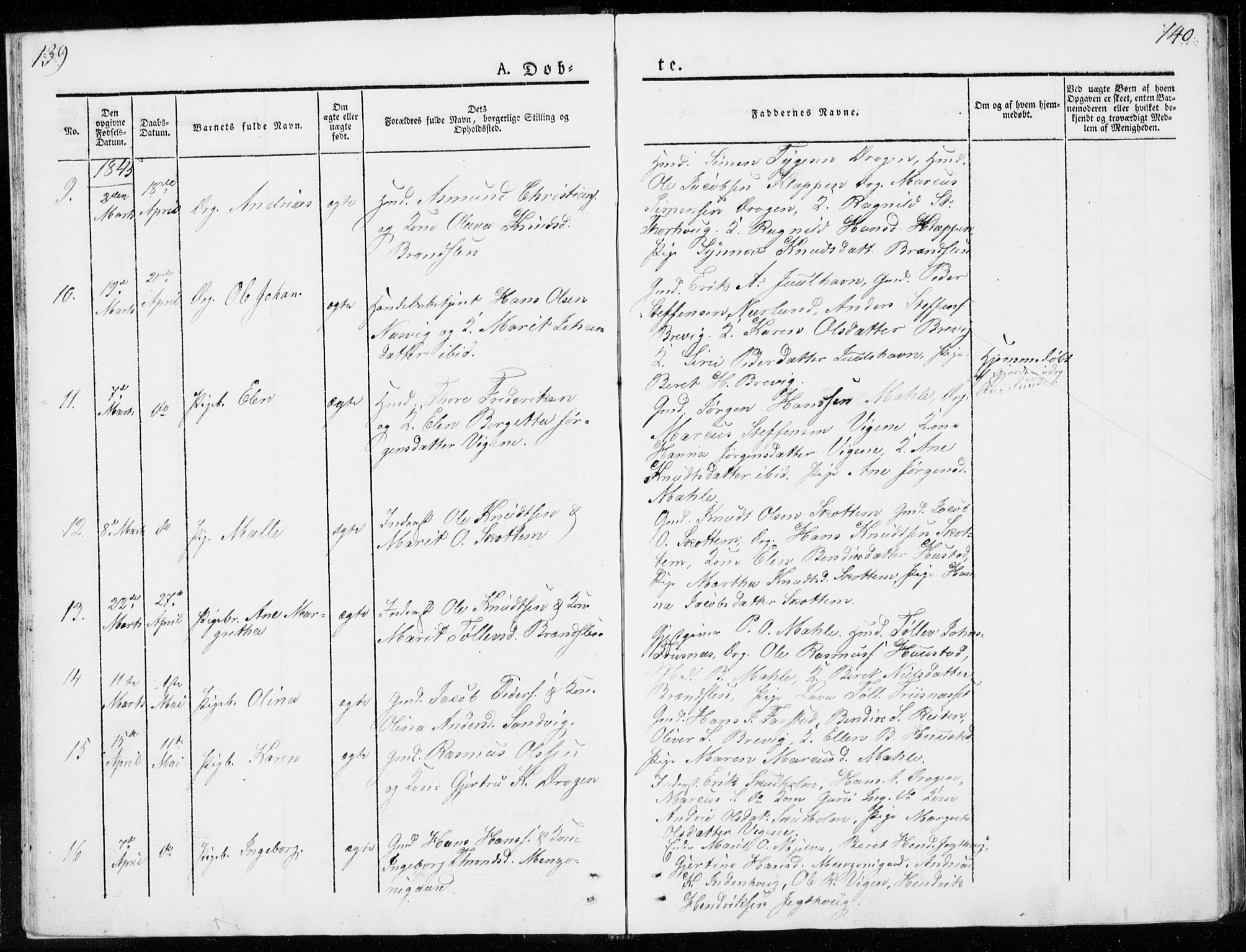 Ministerialprotokoller, klokkerbøker og fødselsregistre - Møre og Romsdal, AV/SAT-A-1454/566/L0766: Parish register (official) no. 566A05, 1842-1851, p. 139-140