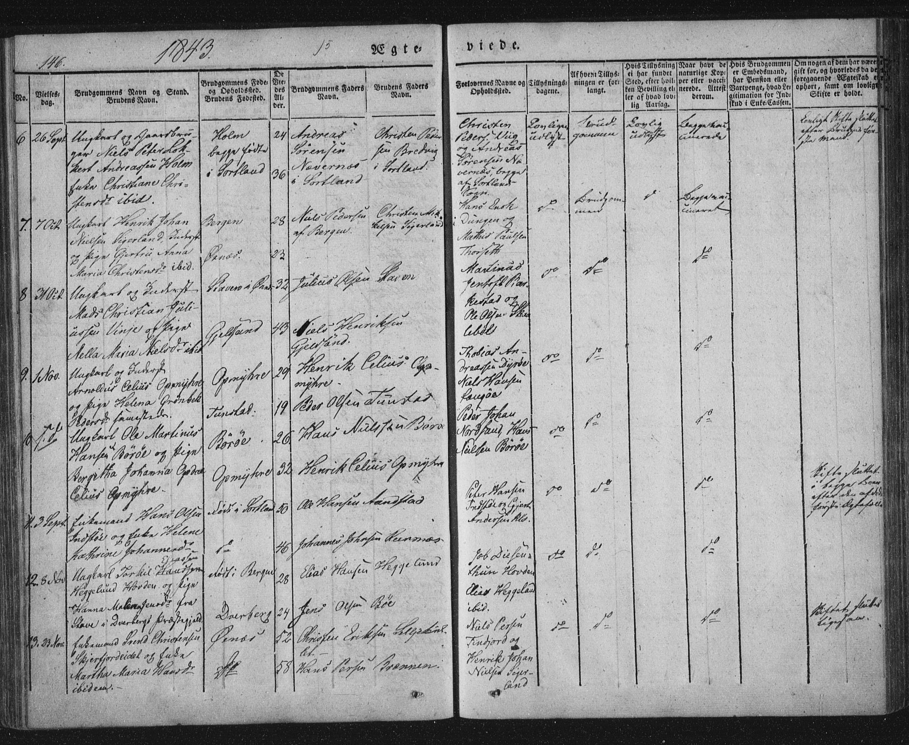 Ministerialprotokoller, klokkerbøker og fødselsregistre - Nordland, AV/SAT-A-1459/893/L1332: Parish register (official) no. 893A05, 1841-1858, p. 146