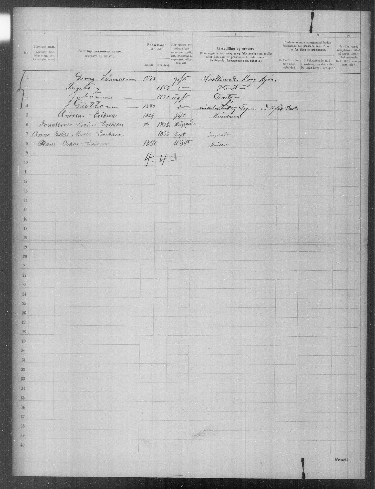 OBA, Municipal Census 1903 for Kristiania, 1903, p. 20629