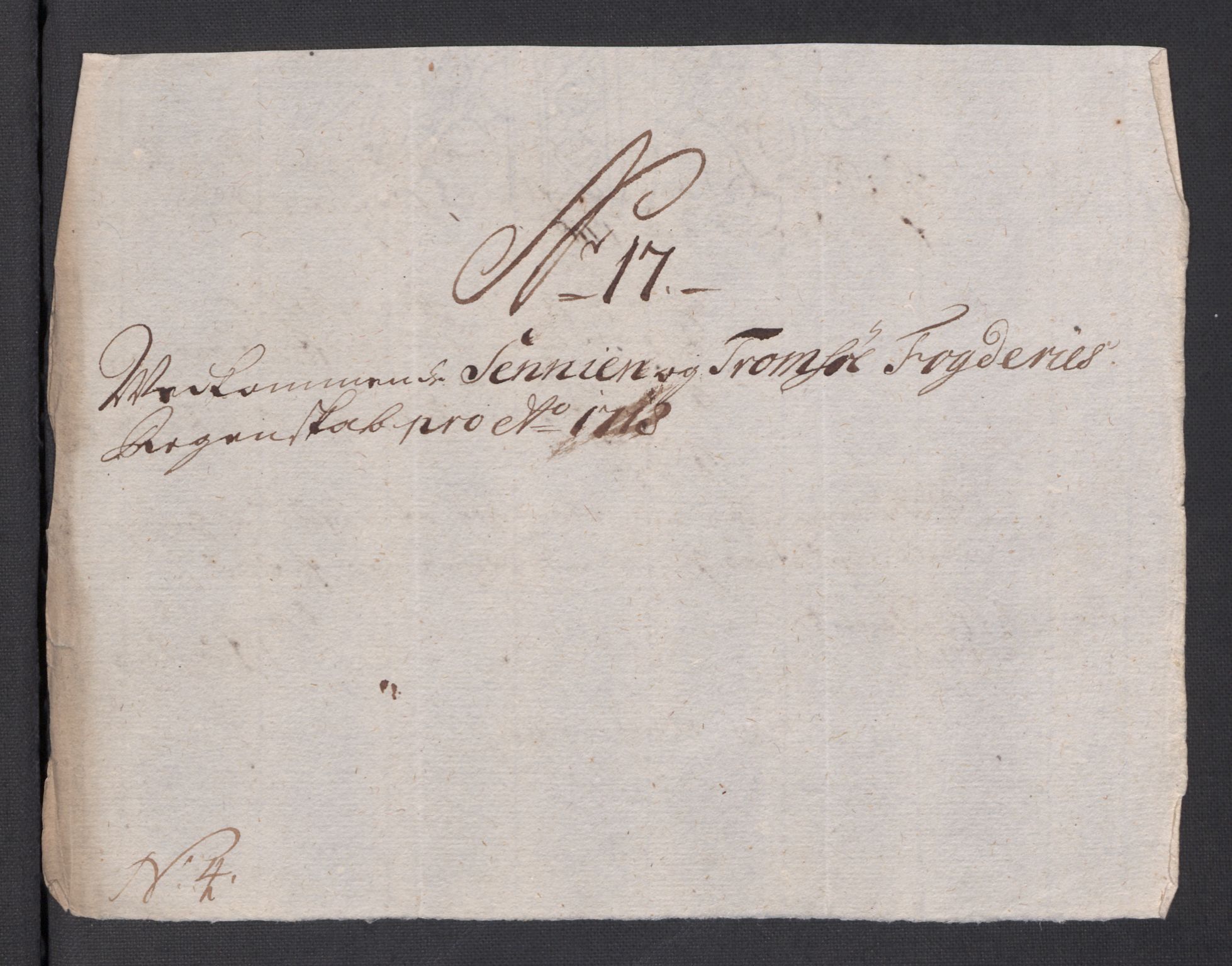 Rentekammeret inntil 1814, Reviderte regnskaper, Fogderegnskap, AV/RA-EA-4092/R68/L4764: Fogderegnskap Senja og Troms, 1718, p. 126