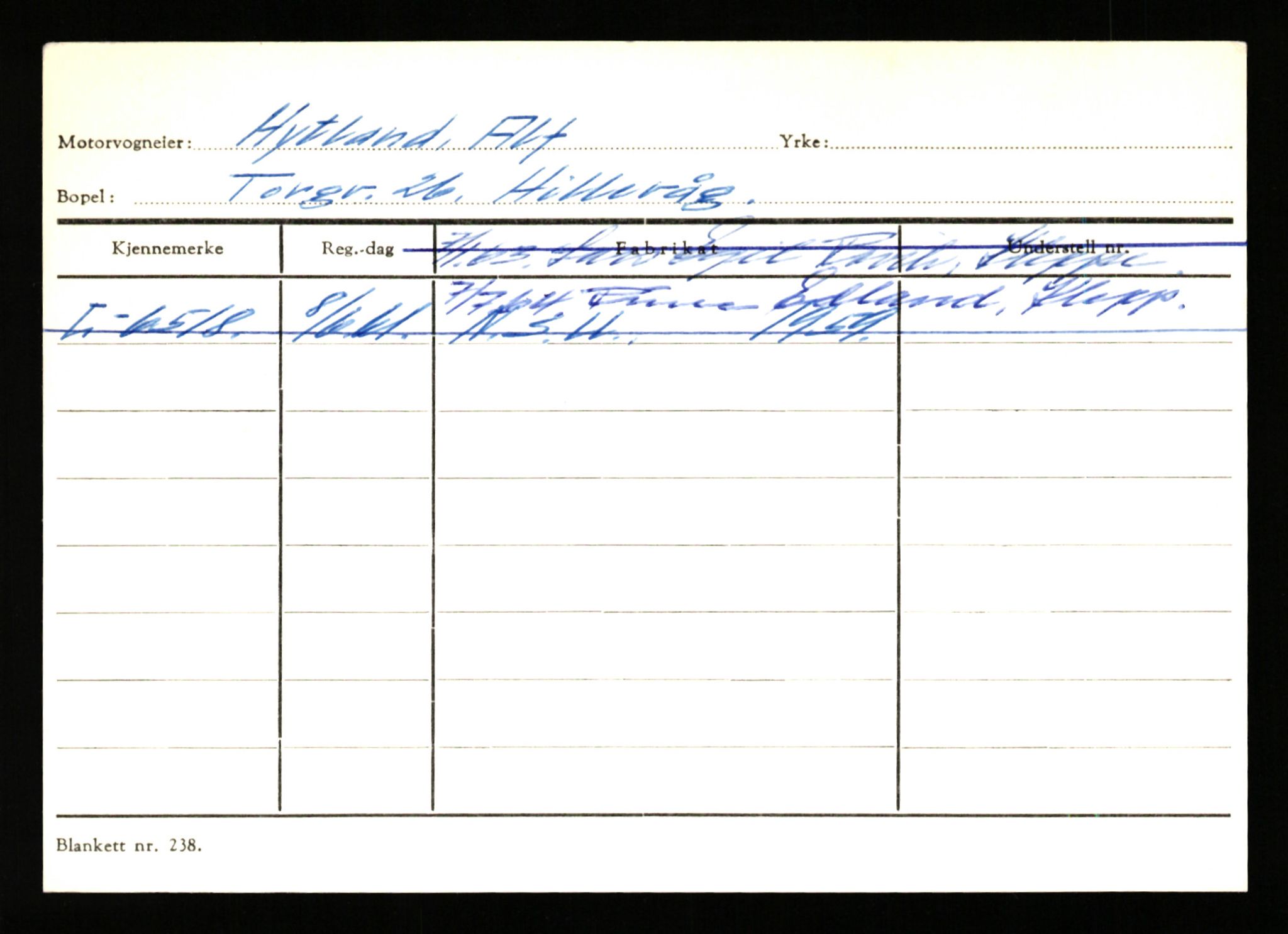 Stavanger trafikkstasjon, AV/SAST-A-101942/0/H/L0016: Holmevik - Høyland, 1930-1971, p. 2065