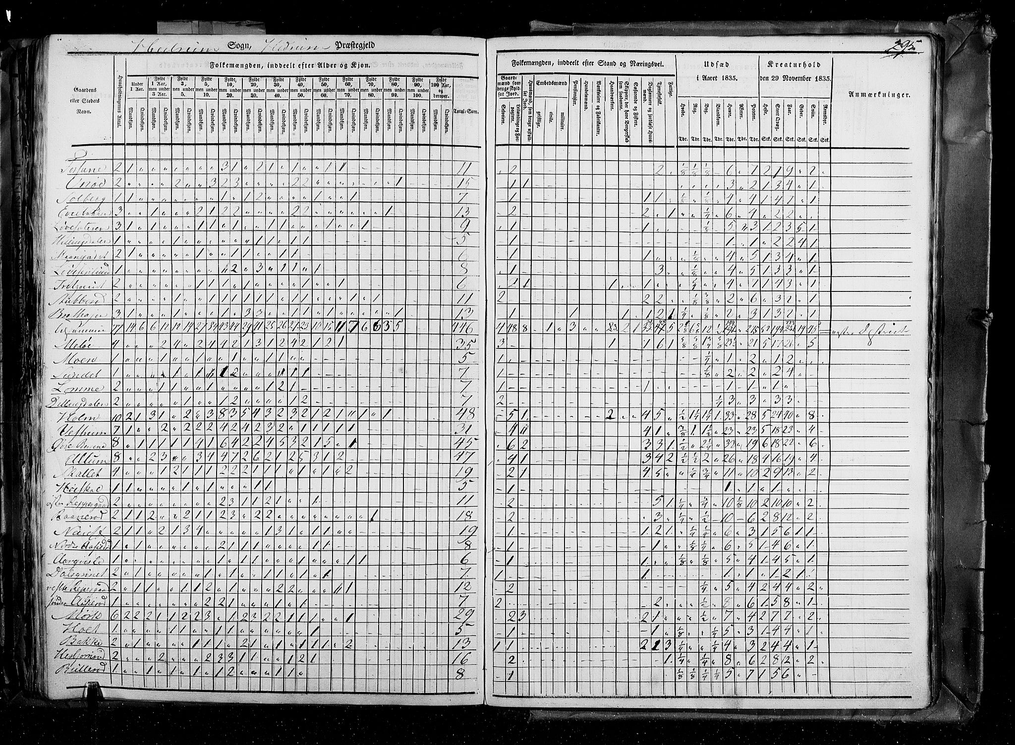 RA, Census 1835, vol. 4: Buskerud amt og Jarlsberg og Larvik amt, 1835, p. 295