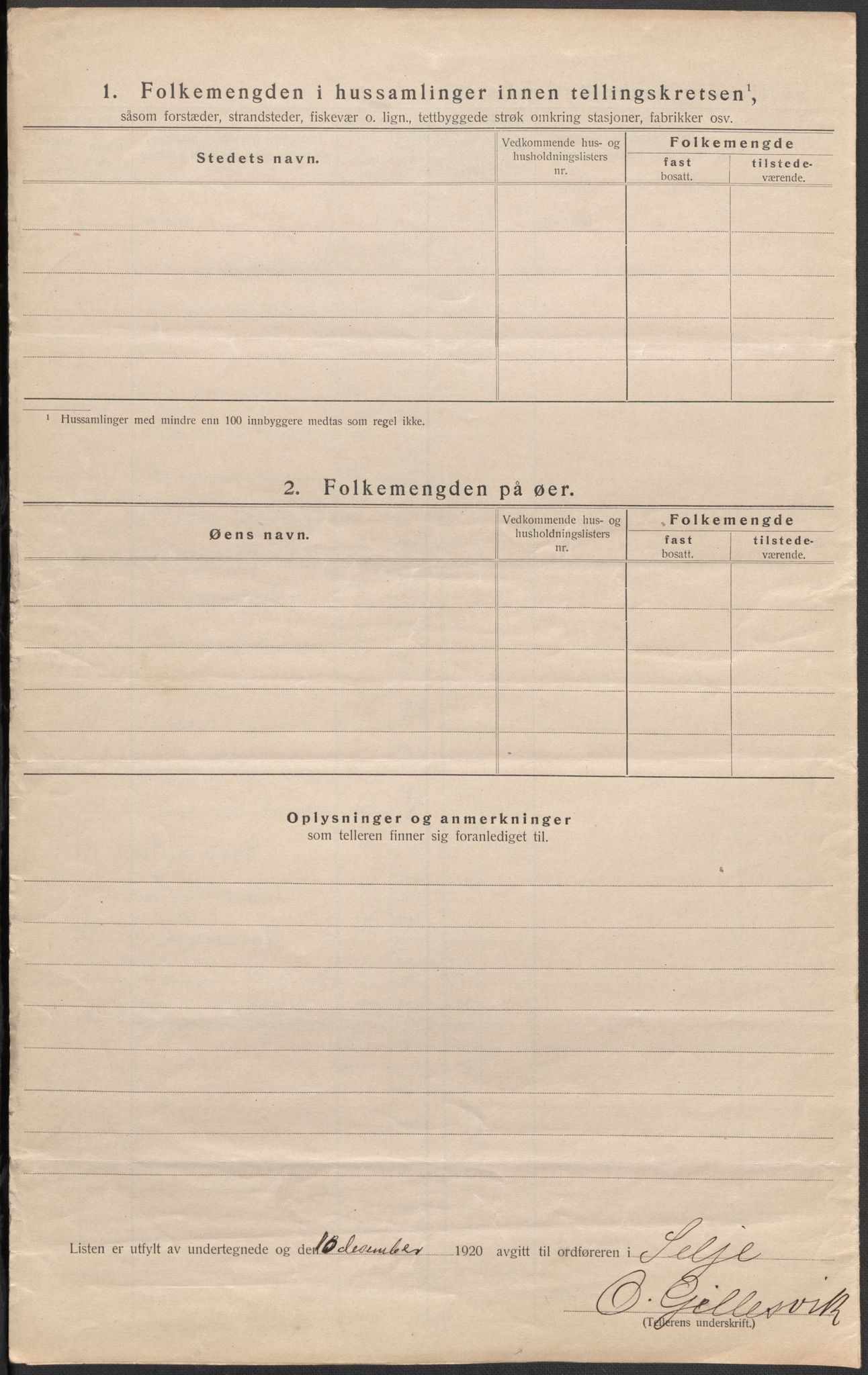 SAB, 1920 census for Selje, 1920, p. 68