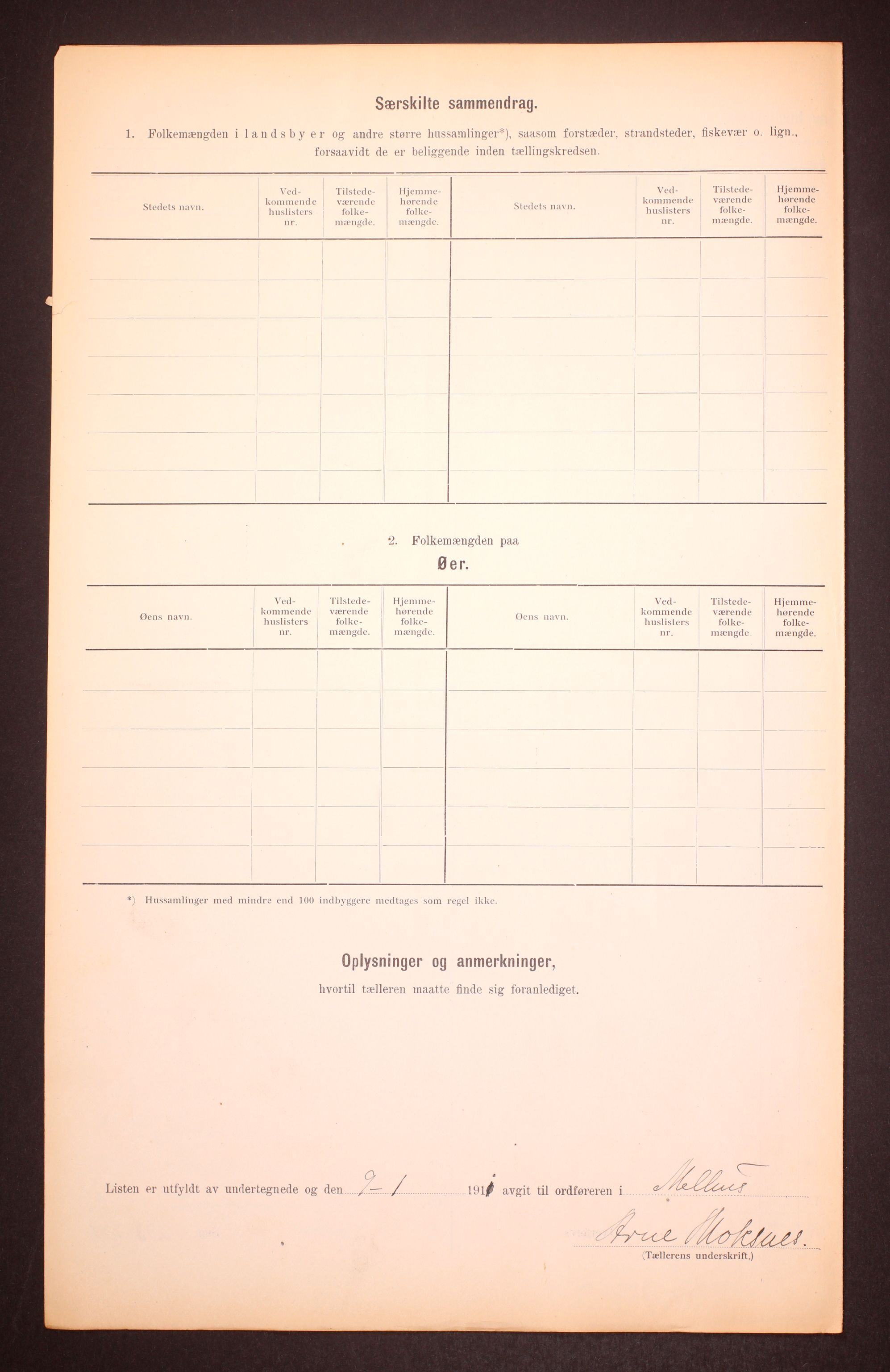 RA, 1910 census for Melhus, 1910, p. 6