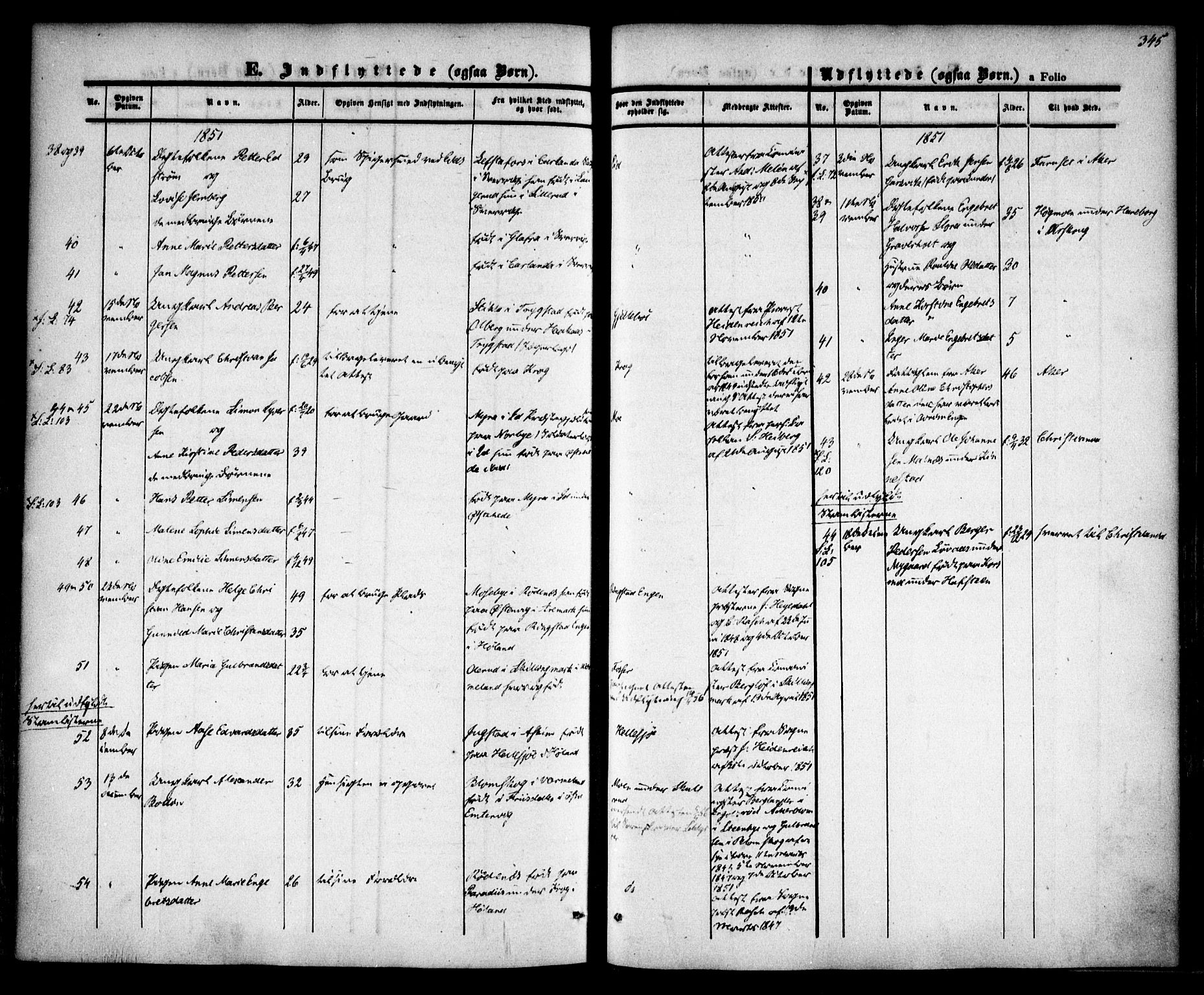 Høland prestekontor Kirkebøker, AV/SAO-A-10346a/F/Fa/L0009: Parish register (official) no. I 9, 1846-1853, p. 345