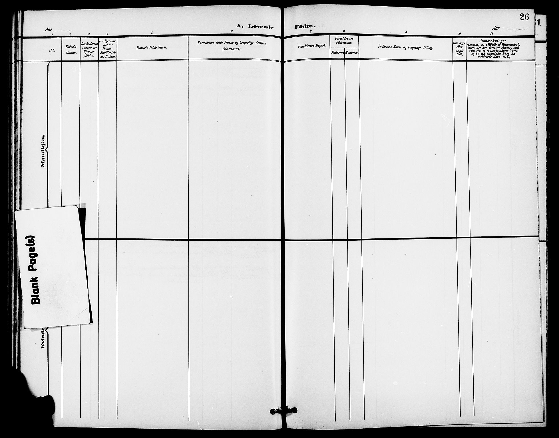 Rendalen prestekontor, AV/SAH-PREST-054/H/Ha/Haa/L0008: Parish register (official) no. 8, 1898-1910, p. 26