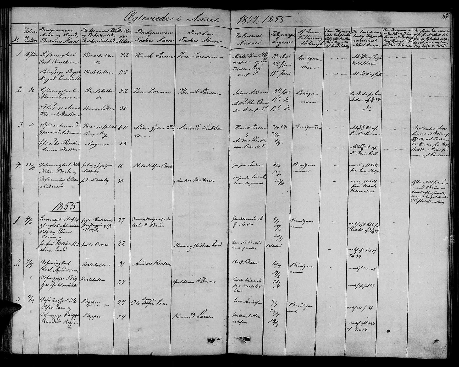 Nesseby sokneprestkontor, SATØ/S-1330/H/Ha/L0001kirke: Parish register (official) no. 1, 1838-1855, p. 87