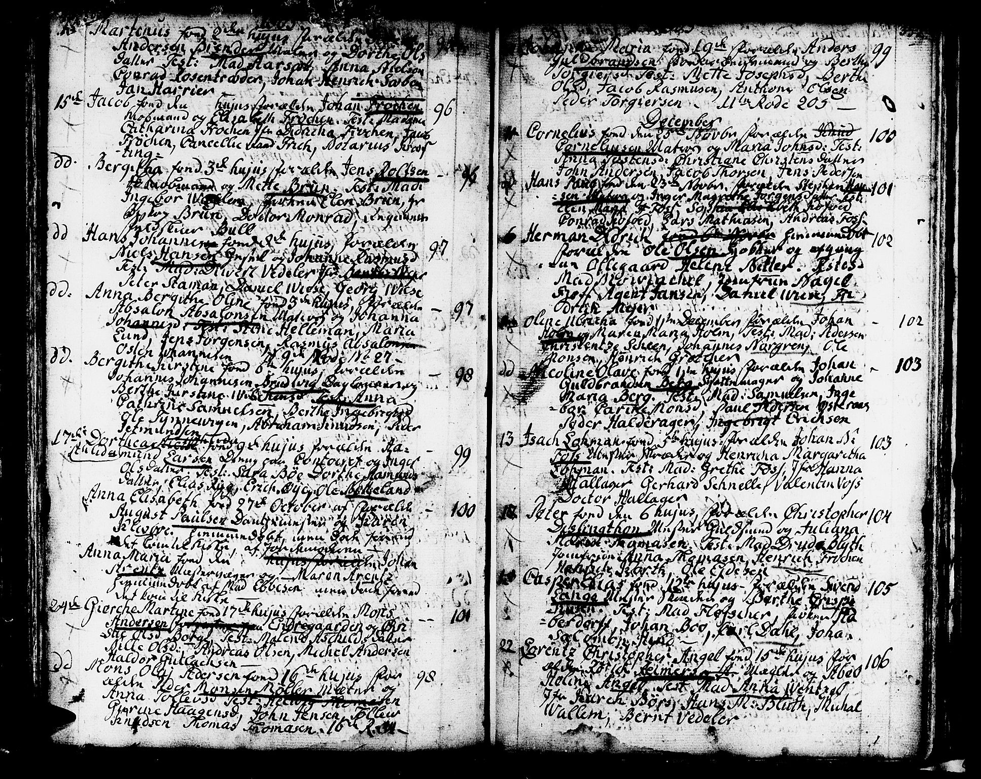 Domkirken sokneprestembete, SAB/A-74801/H/Haa/L0004: Parish register (official) no. A 4, 1763-1820, p. 351-352