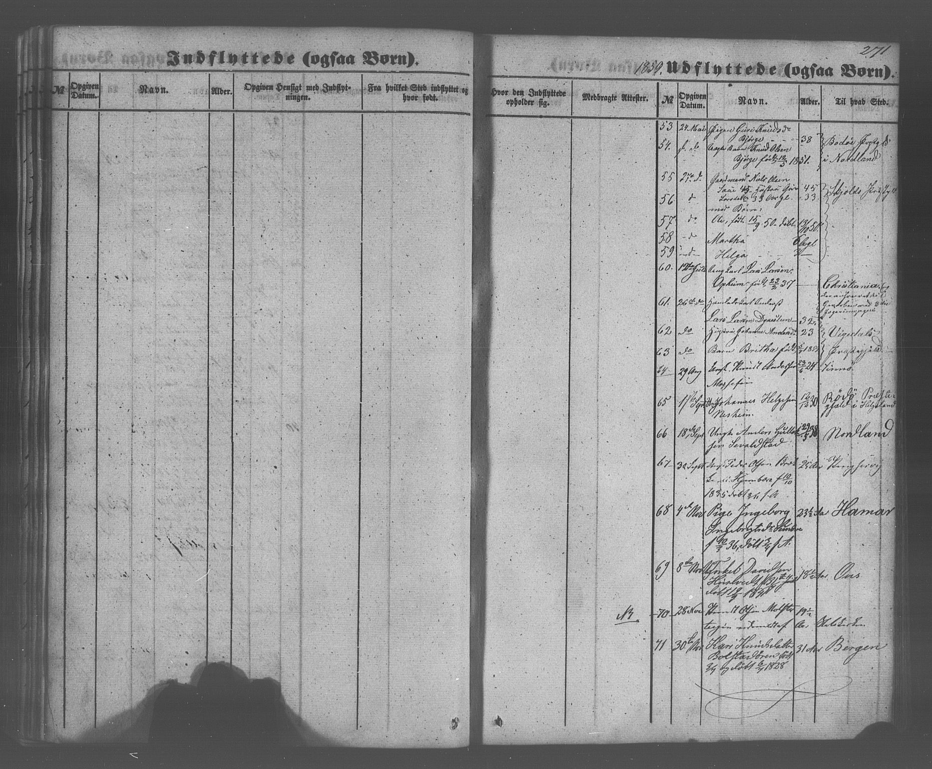 Voss sokneprestembete, SAB/A-79001/H/Haa: Parish register (official) no. A 20, 1855-1886, p. 271