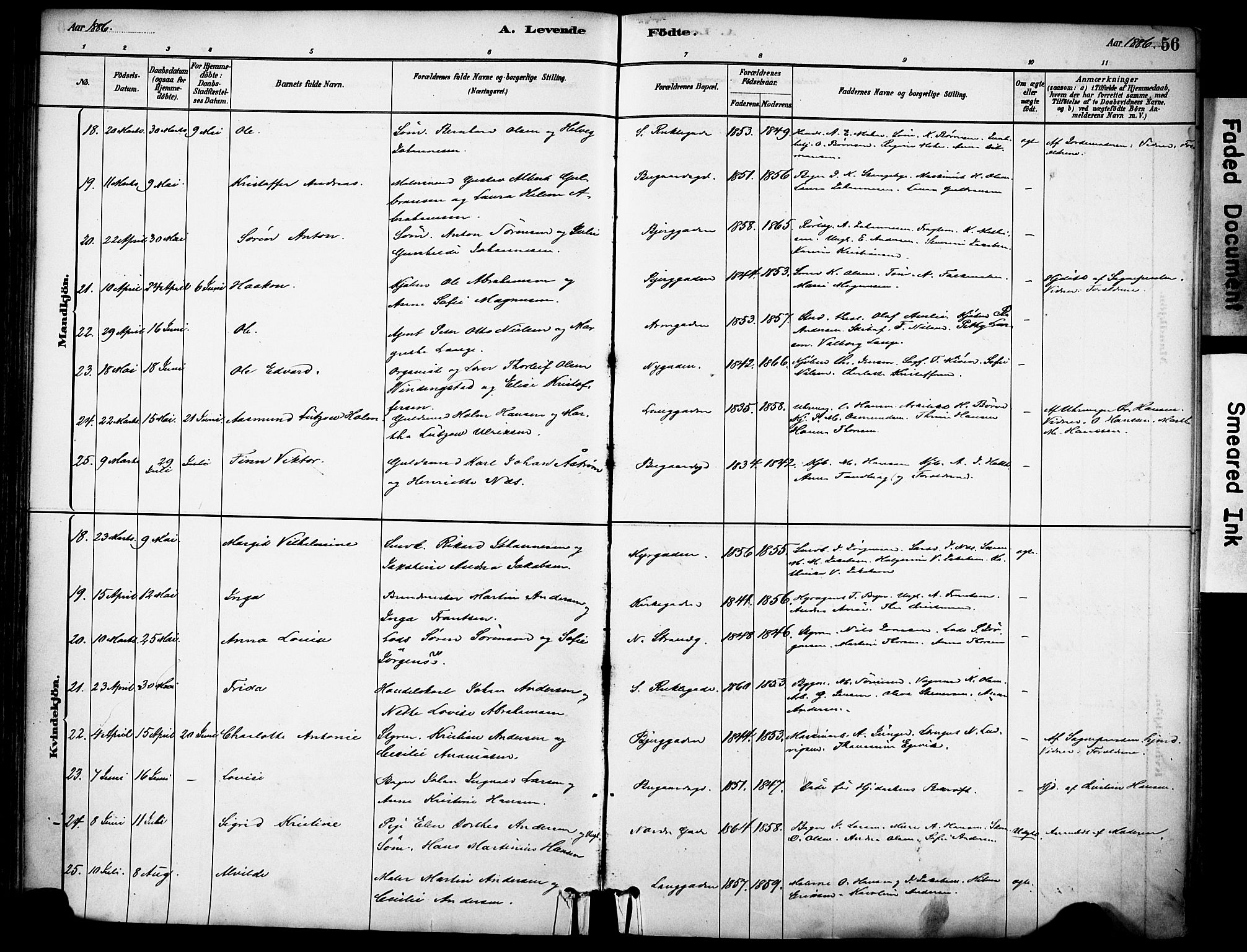 Sandefjord kirkebøker, AV/SAKO-A-315/F/Fa/L0002: Parish register (official) no. 2, 1880-1894, p. 56