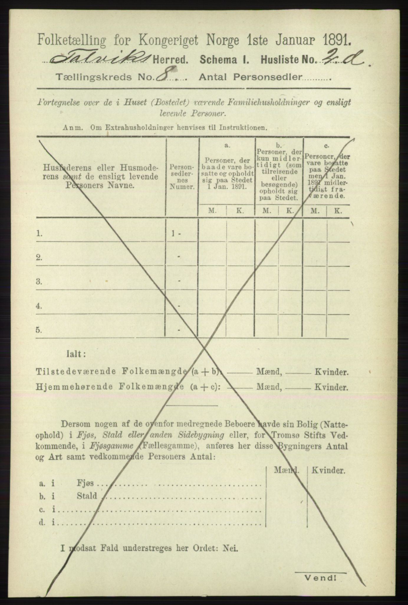 RA, 1891 census for 2013 Talvik, 1891, p. 2036